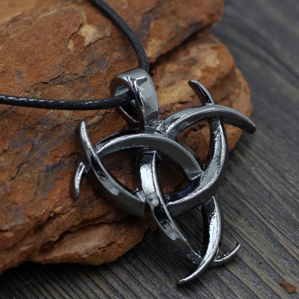 Beewanta Pirate Men Viking Necklace Pendant Viking Symbol Jewelry Amulet Jewelry Slavic Viking Necklace 60cm