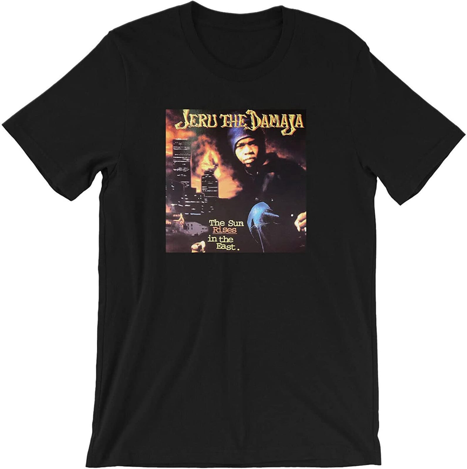 itkJeru The Damaja T-Shirt - Come Clean Album 90'S Hip Hop Gang Starr Dj Premier10957 L Black