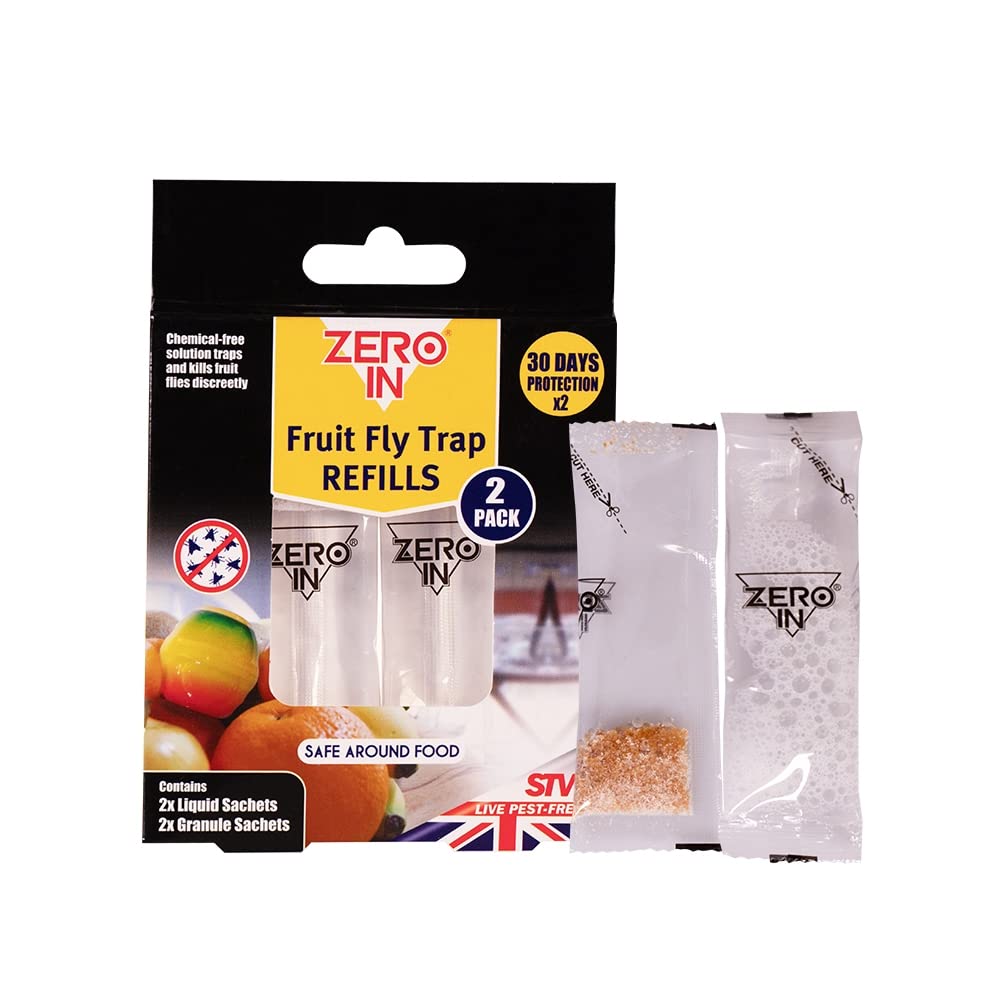 Zero In Fruit Fly Trap Refill 2-Pieces