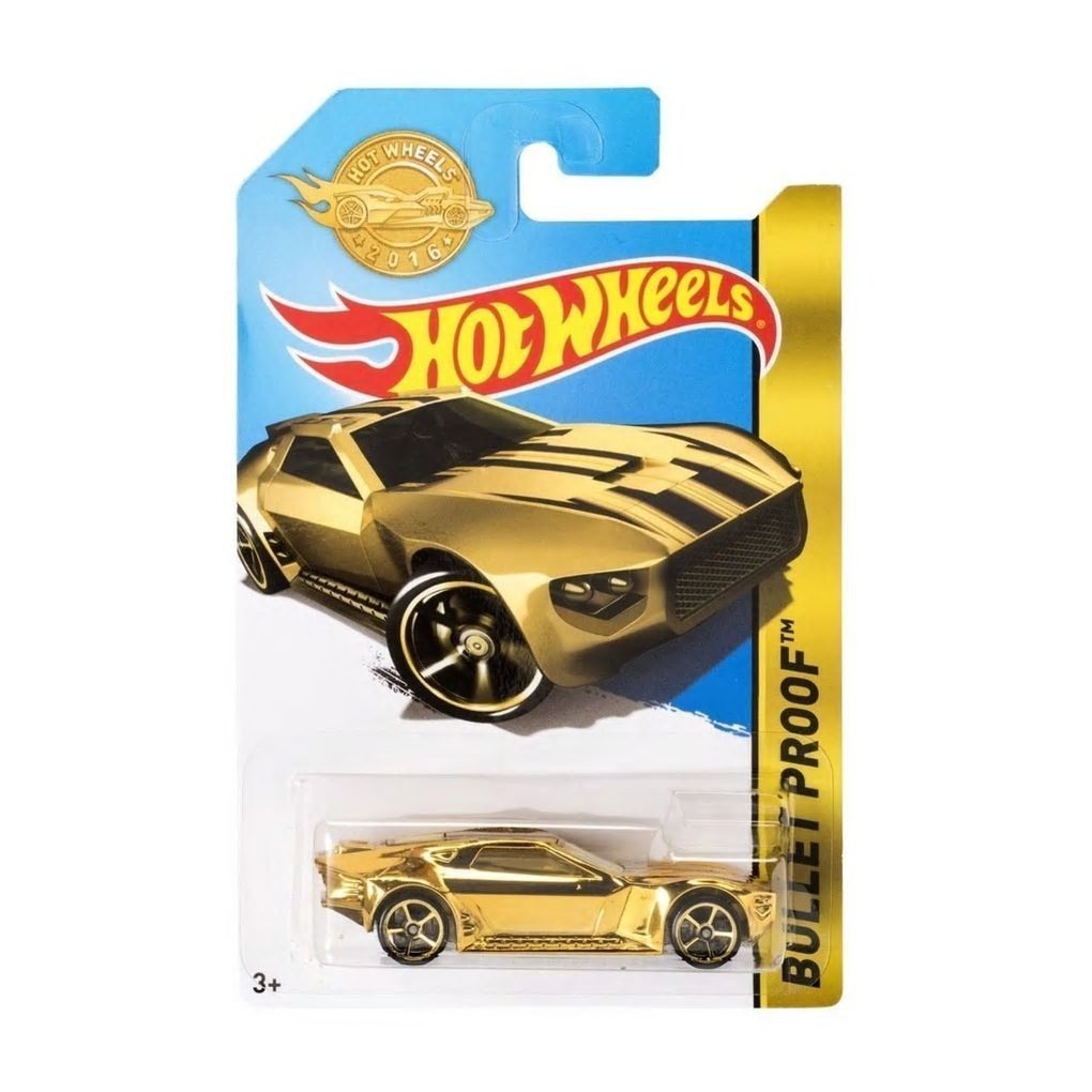 Hot Wheels Bullet Proof Golden Promo Car - 3 Years and Above