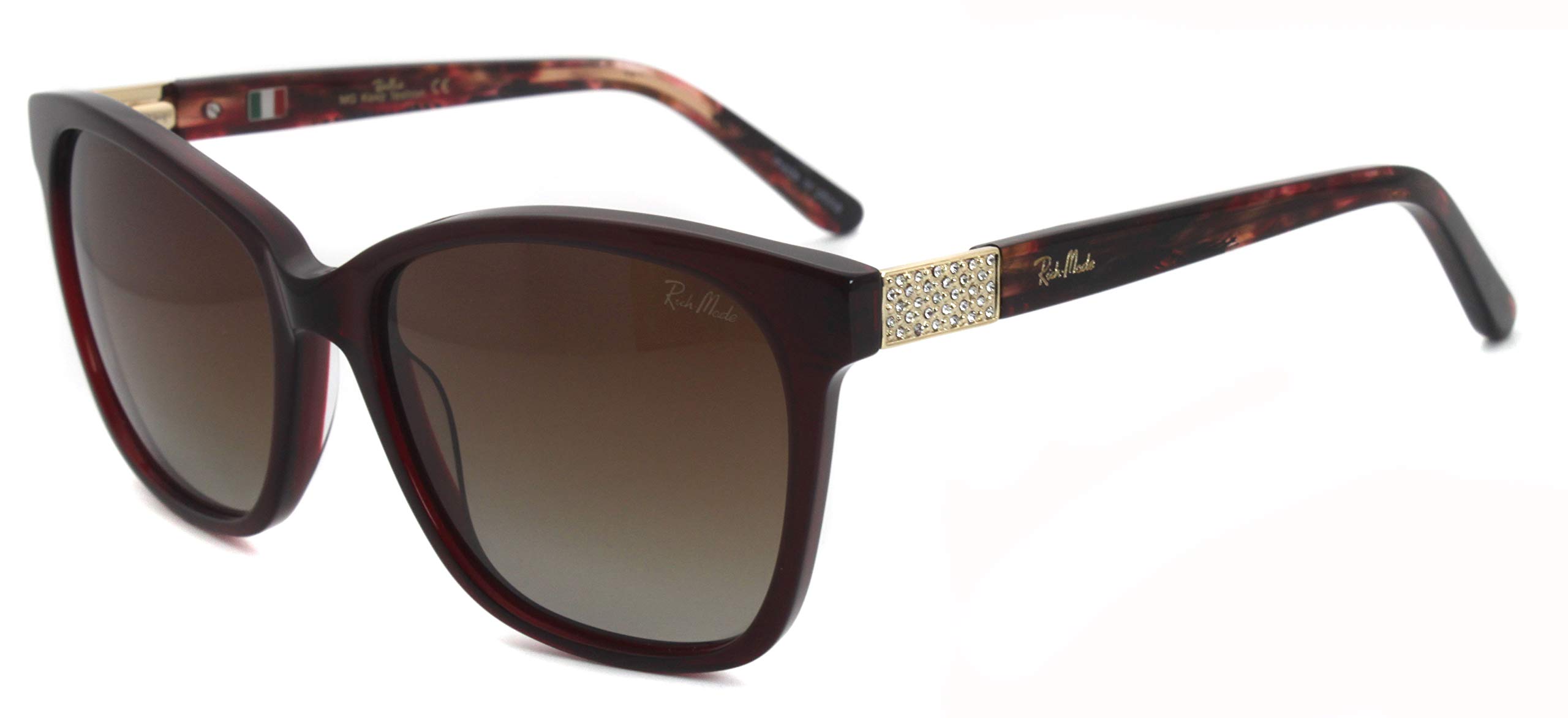 Lady graceful rhinestone shining design with butterfly shape UV protection stylish sunglasses