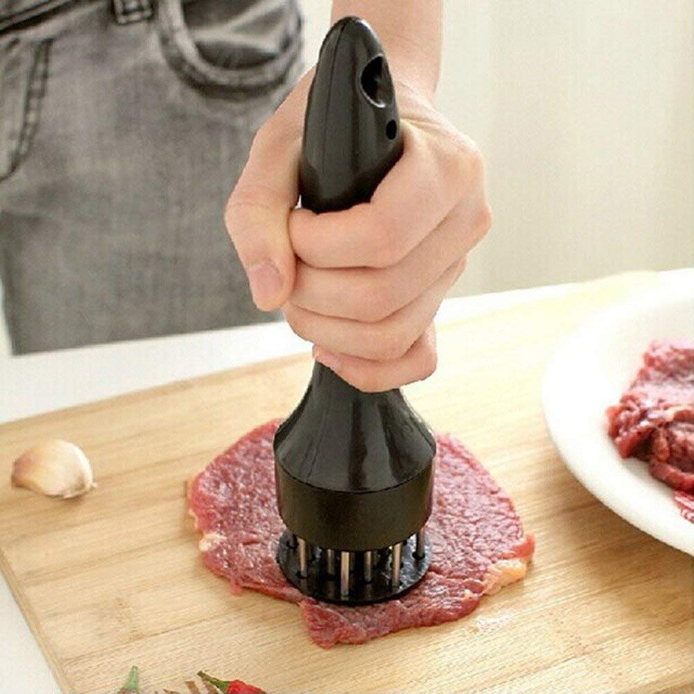 Yiqelu Professional Stainless Steel Needle Knives Cooking Meat Tenderizer Tool | Fast Loose Meat Tenderizer Needle Stainless Steel Tender Meat Hammer