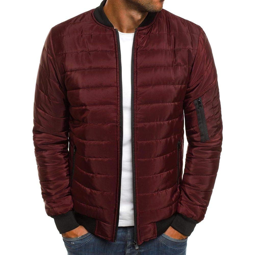 Men Jacket Without A Hood Round Neck Thin and Light Comfortable Jacket Fashion Casual Boutique Jacket Spring and Autumn Transitional Jacket Regular Fit