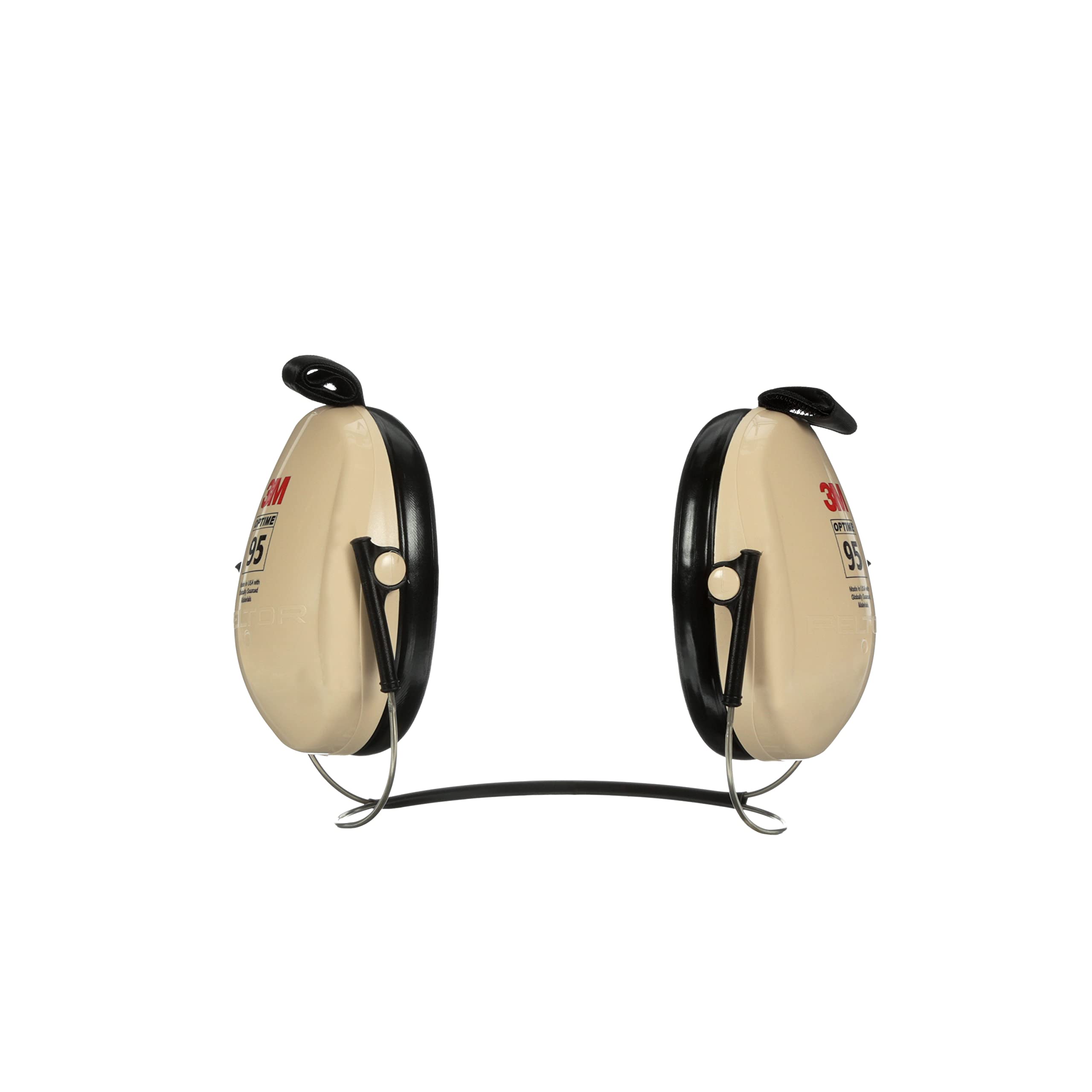 3M PELTOR Optime 95 Earmuffs H6B/V, Behind-the-Head, Beige