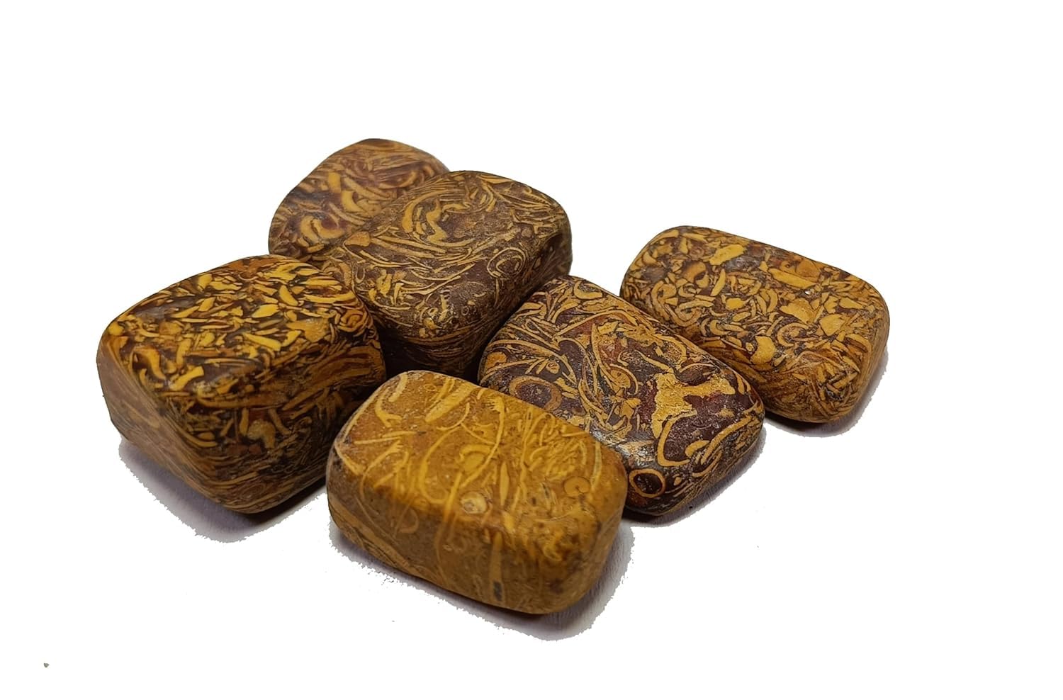 Mariam Jasper Tumble Stones for Reiki Healing and Vaastu Correction and Increase Creativity 50 Gram