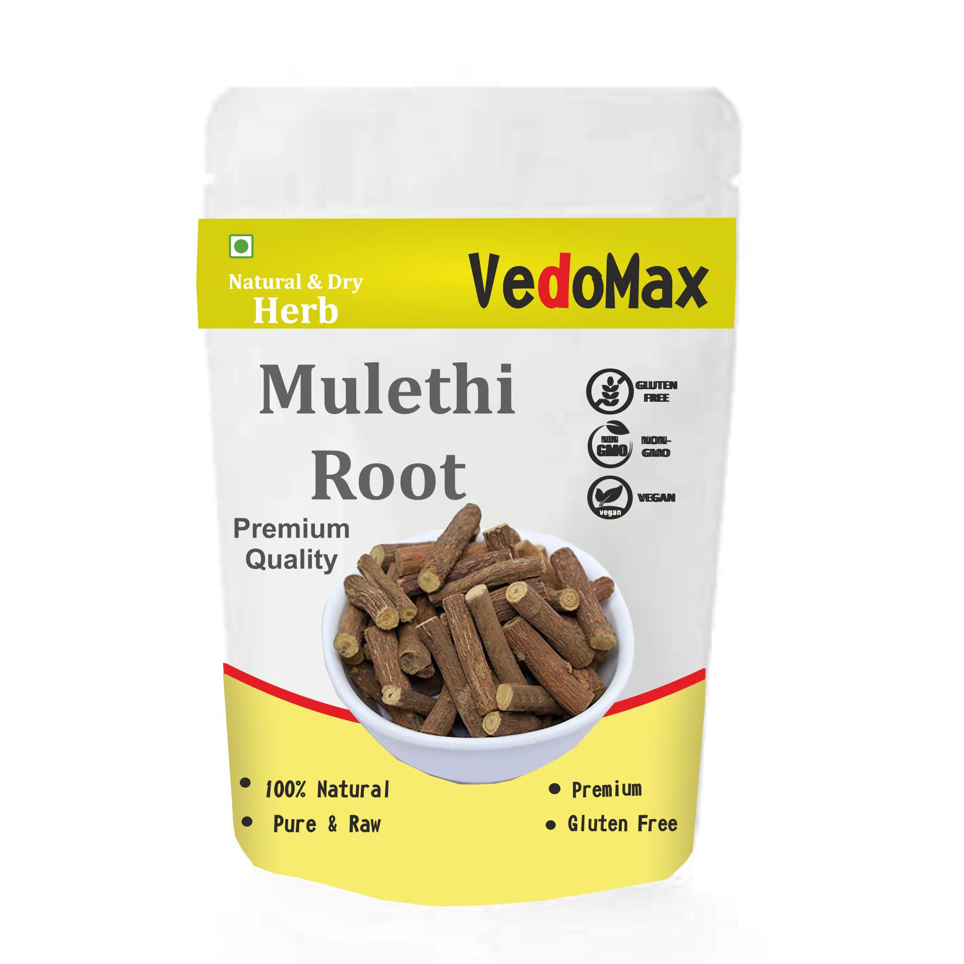 VedoMax Mulethi | Mulethi stick | Licorice Root Sticks | Mulethi Glycyrrhiza Glabra - 200 gm…