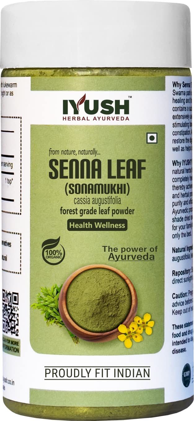 IYUSH Herbal Ayurveda Senna Powder – 250gm | Sanay Patti Powder | Nilavarai Powder Organic | Sonamukhi Powder | Sanay Leaves | Sanay Powder | Sanay Leaves Powder | Sana Leaf Powder |