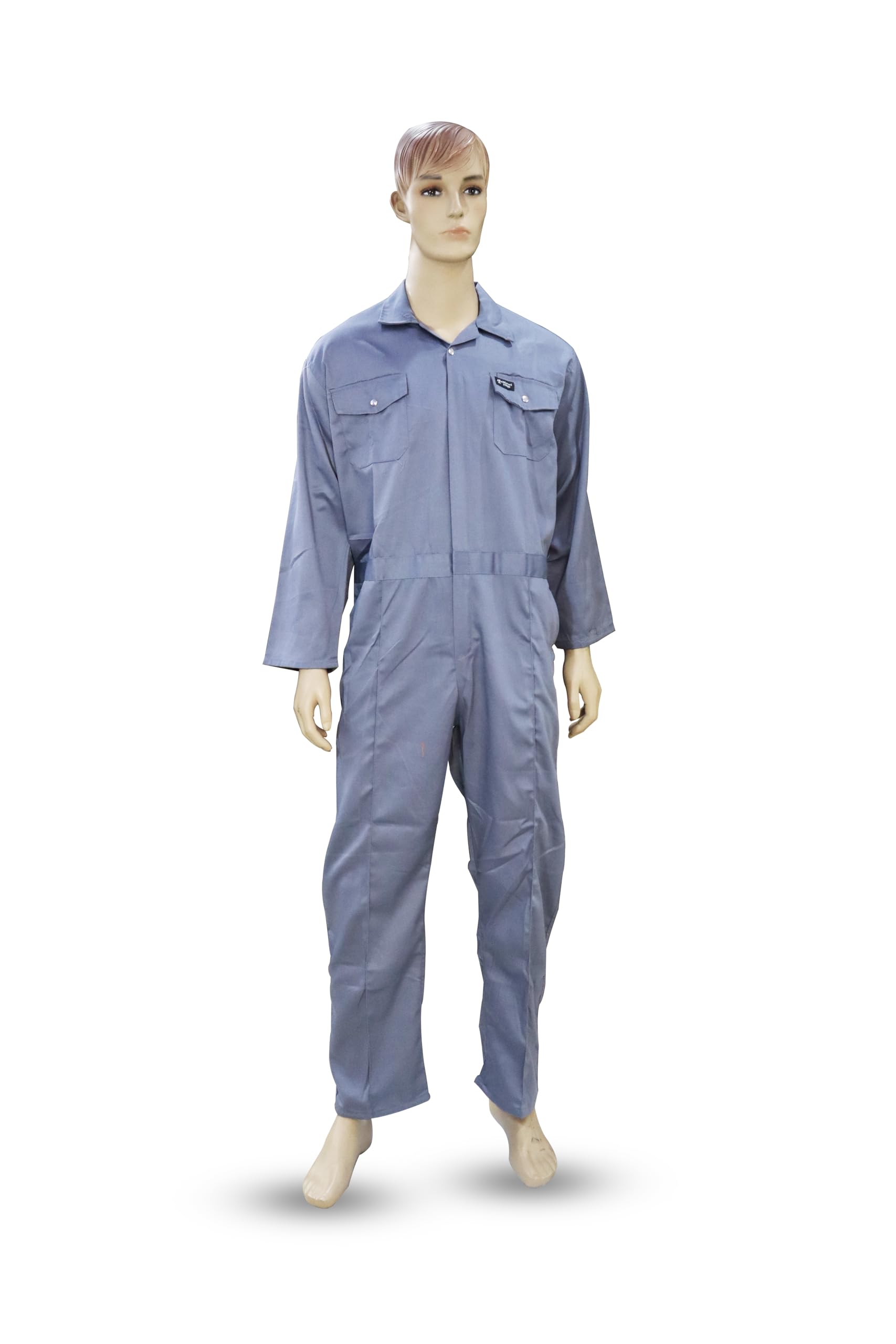 Men's Safety Coverall - Heavy-Duty Work Wear | Durable & Washable Material | Industrial, Construction, and Maintenance Uniform | Protective Full-Body Coverall with Multiple Pockets