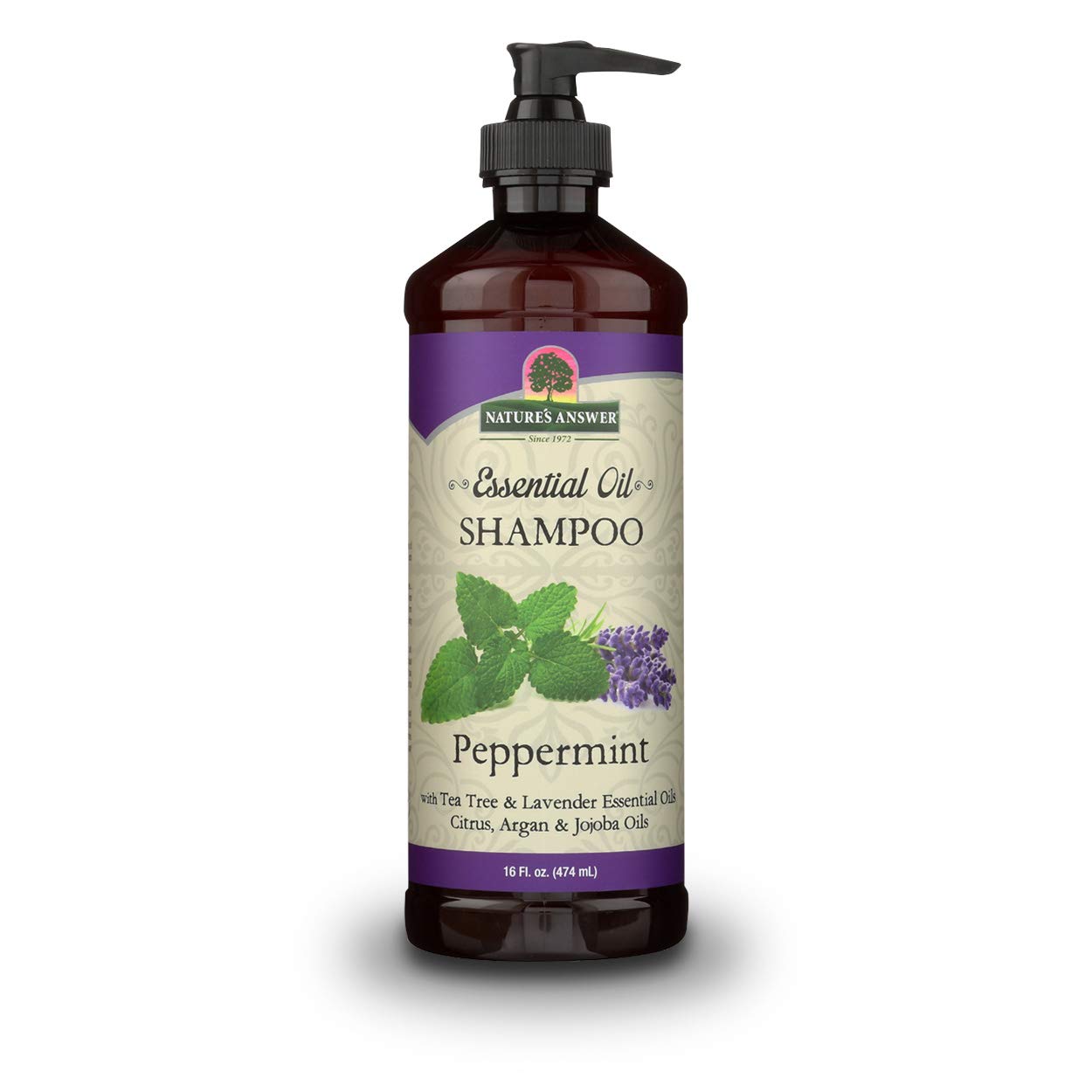 Nature's Answer Essential Oil Shampoo, Peppermint 16 Oz