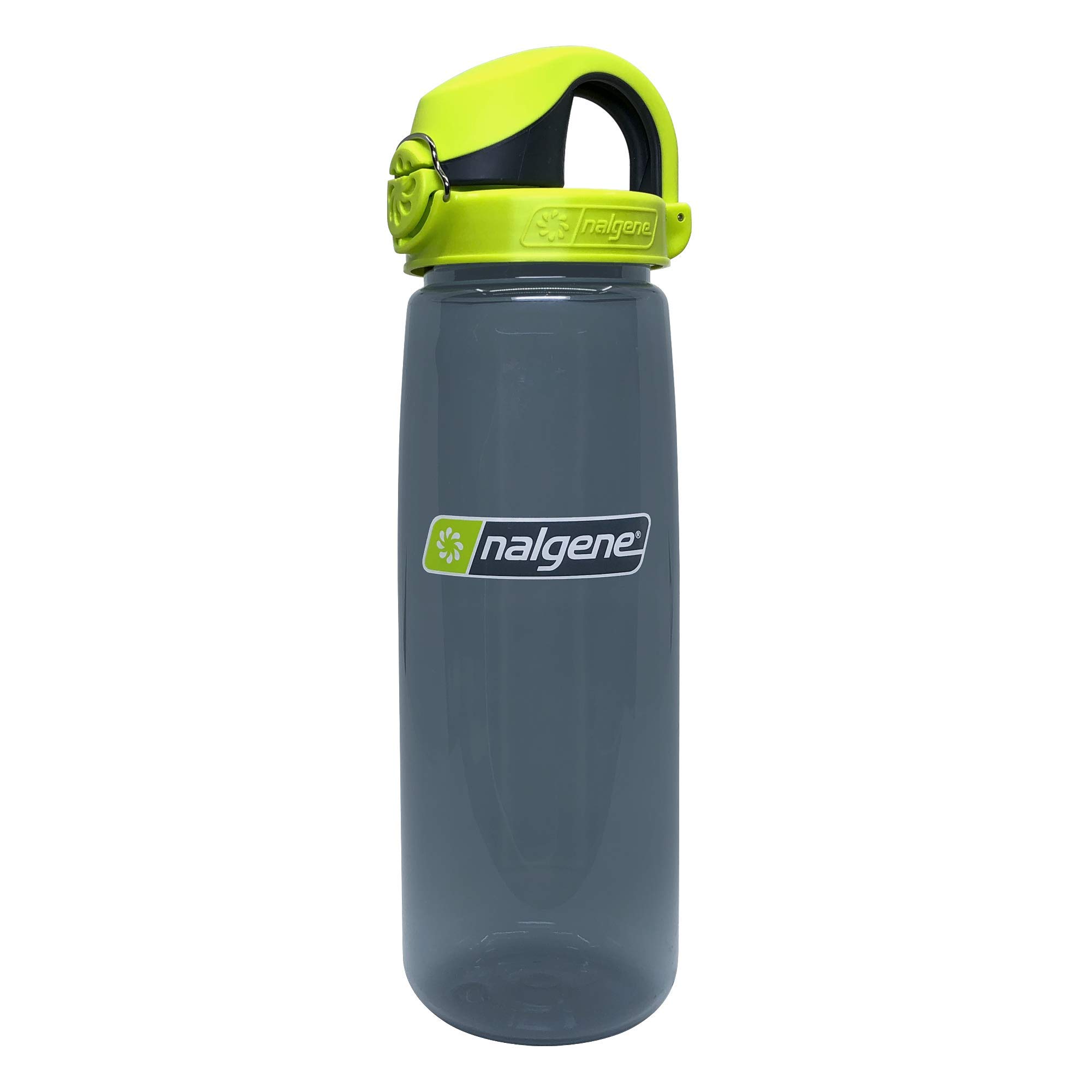 Nalgene Sustain Tritan BPA-Free On The Fly Water Bottle Made with Material Derived from 50% Plastic Waste, 24 OZ, Charcoal with Lime