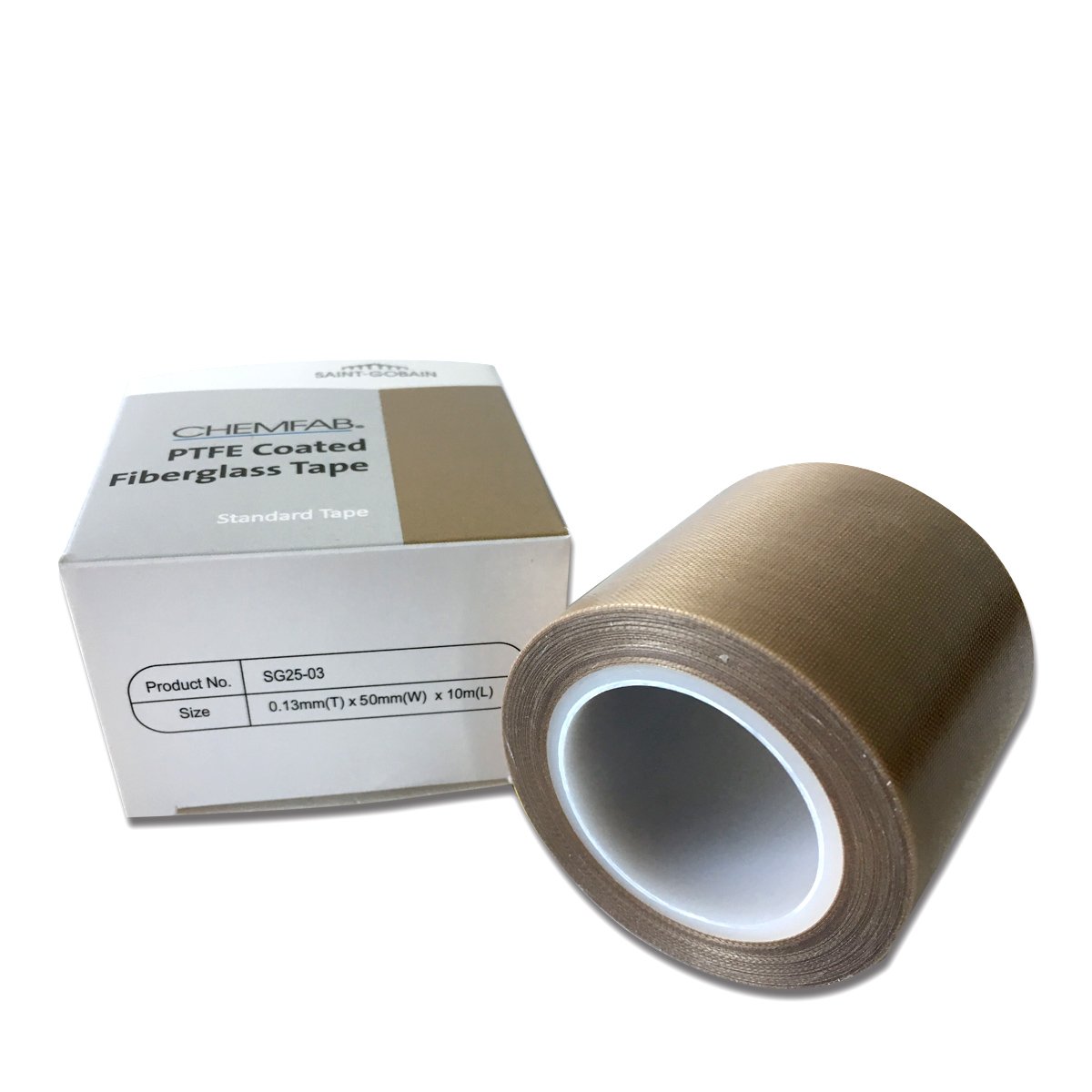 PTFE Coated Fabric Tape | High Temperature Vacuum Machine Packing Tape | Made by Saint Gobain SG 25-03