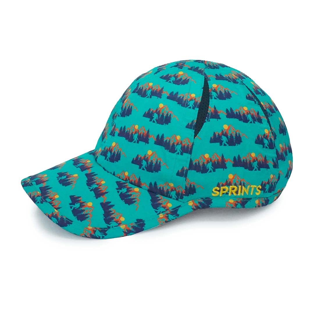 Sprints Sasquatch Race Day Performance Running Cap | The Lightweight, Quick Dry, Sport Hat Teal, One Size