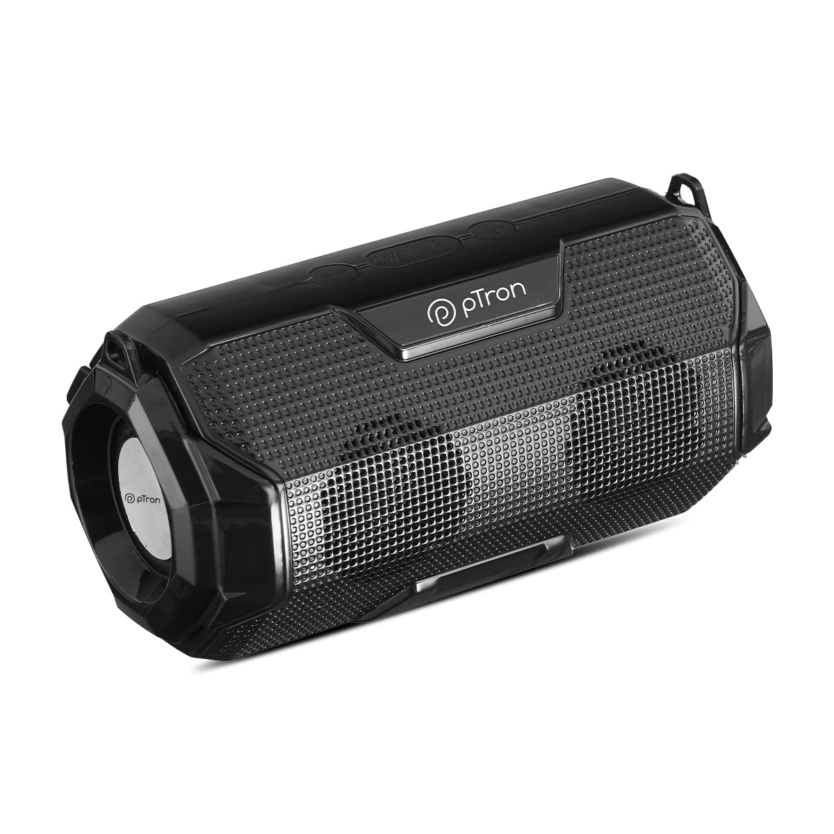 pTron Newly Launched Fusion Rock 16W Portable Bluetooth 5.0 Speaker with Dual Drivers, 6Hrs Playtime, Speaker for Phone/Laptop/Tablets/Projectors, Aux/TF Card/USB Drive Playback & TWS Function (Black)