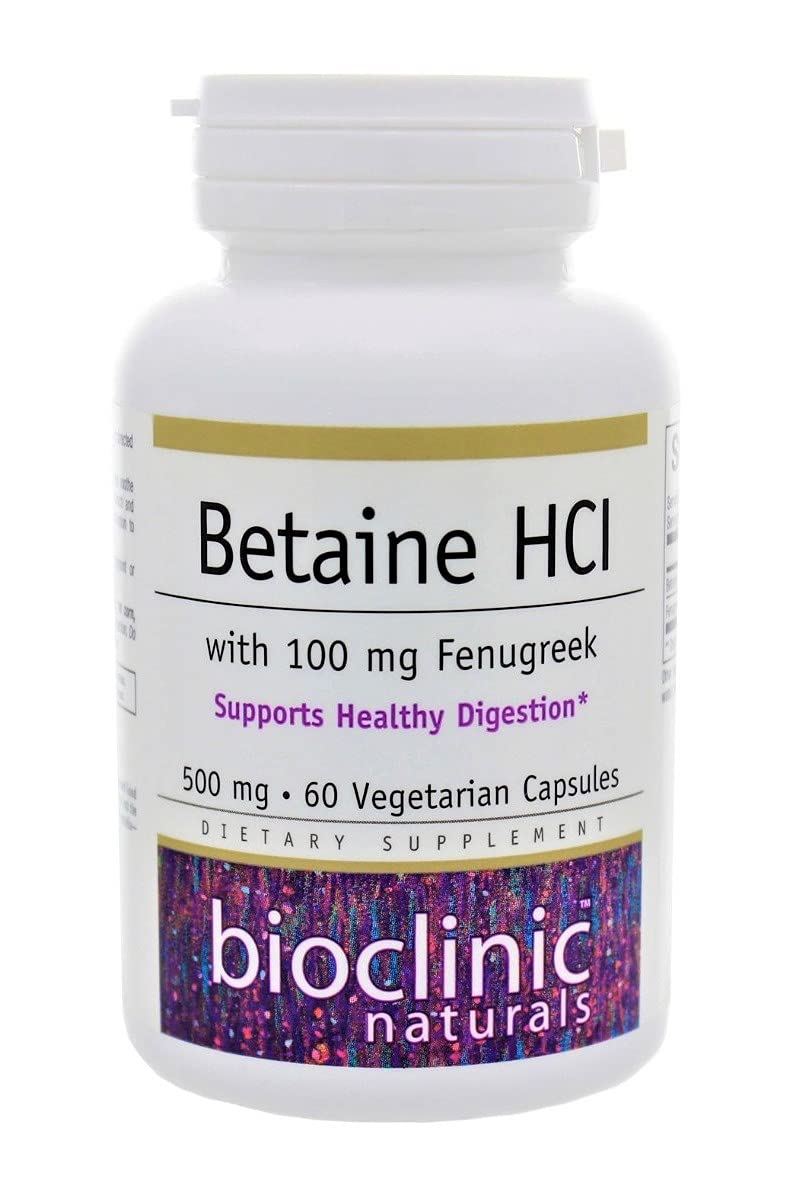 Bioclinic NaturalsBetaine HCL with Fenugreek 60 Veggie Capsules by Bioclinic Naturals