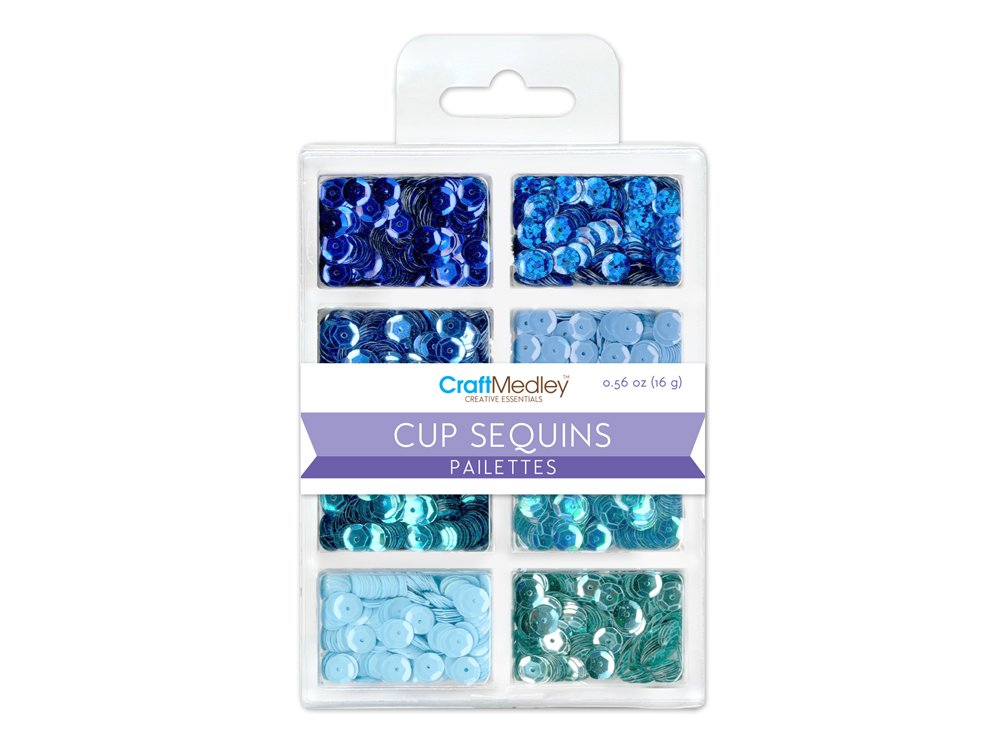 Multicraft Imports 7mm Cup Sequins Rhythm 'N Blues, 0.56-Ounce