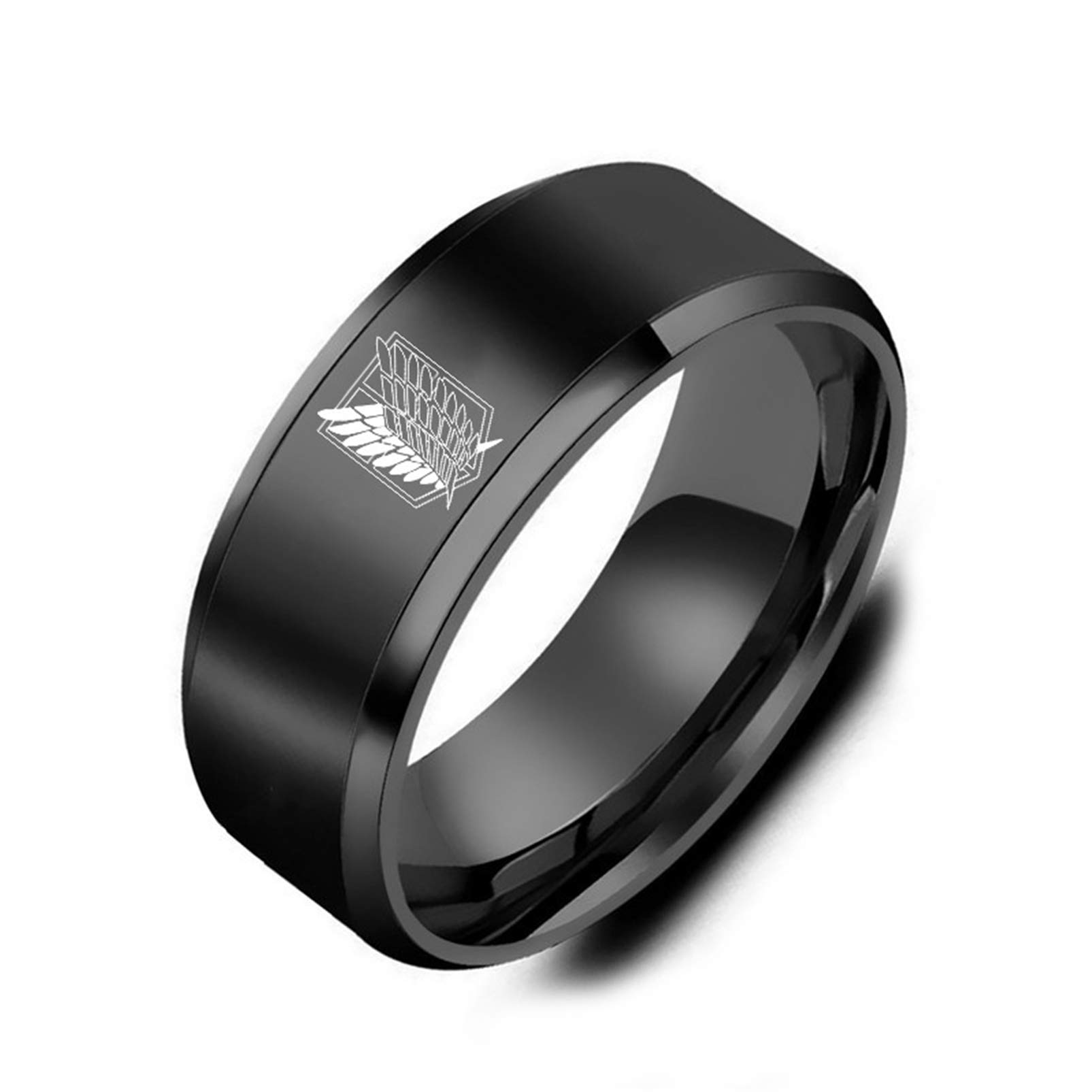 Godyce Anime Naruto Ring for Men Size 712  8mm Wide Black Stainless Steel  with Gift Box price in UAE  Amazon UAE  kanbkam