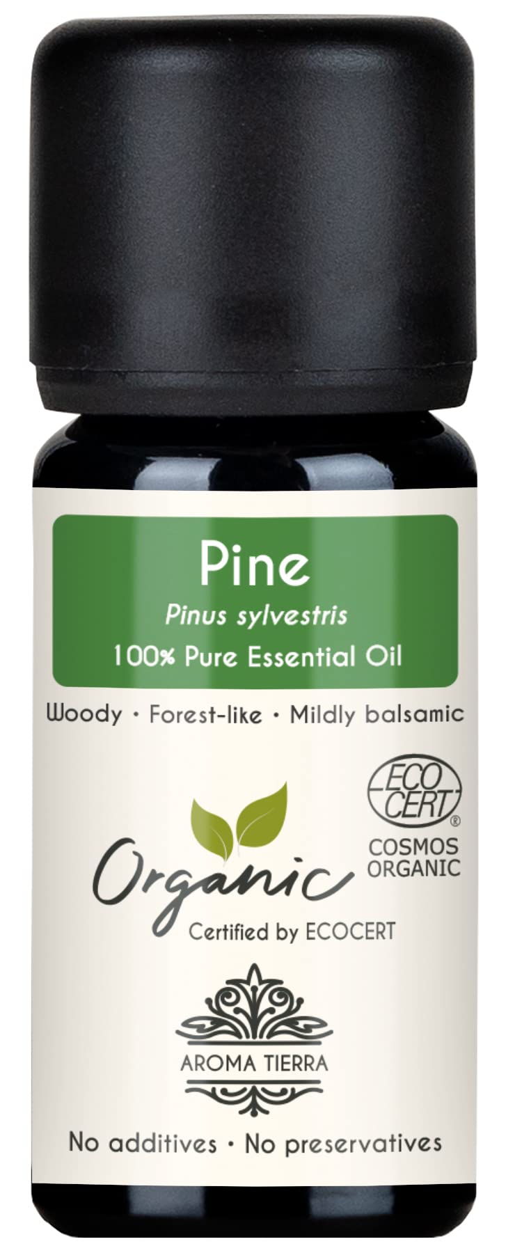 Pine Organic Essential Oil - Aroma Tierra - Pure, Natural - 10 ml