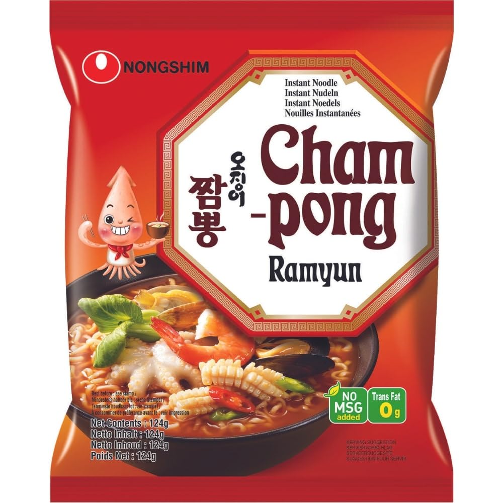 Nongshim Champong Ramyun Noodles, 124 g