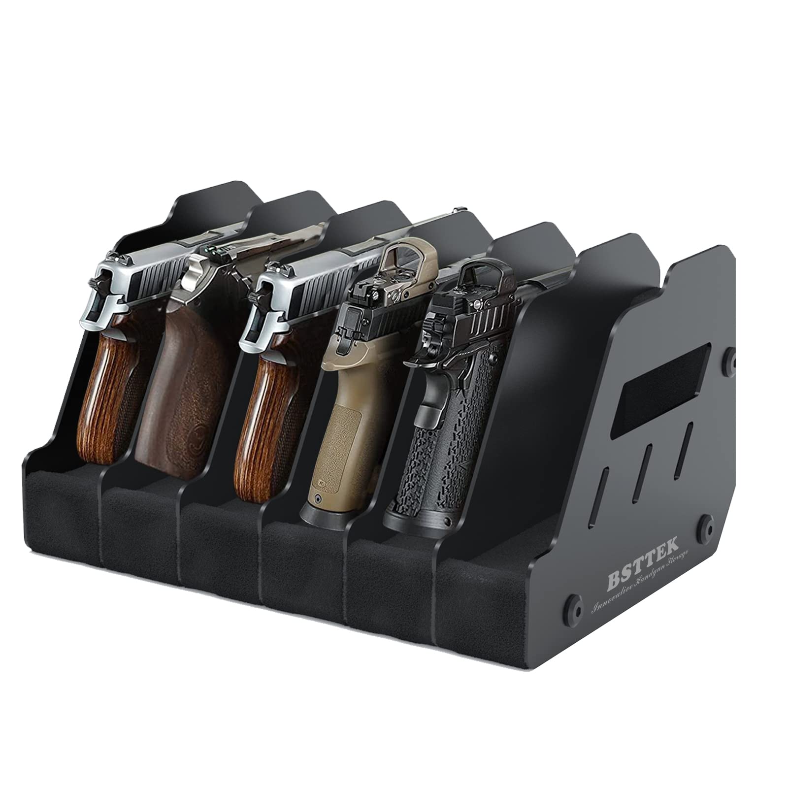 Foam Pistol Rack for Gun Safe | Gun Cabinet Accessories | Storage Organizer Revolver Firearm Handgun Rack Stand Display Holder