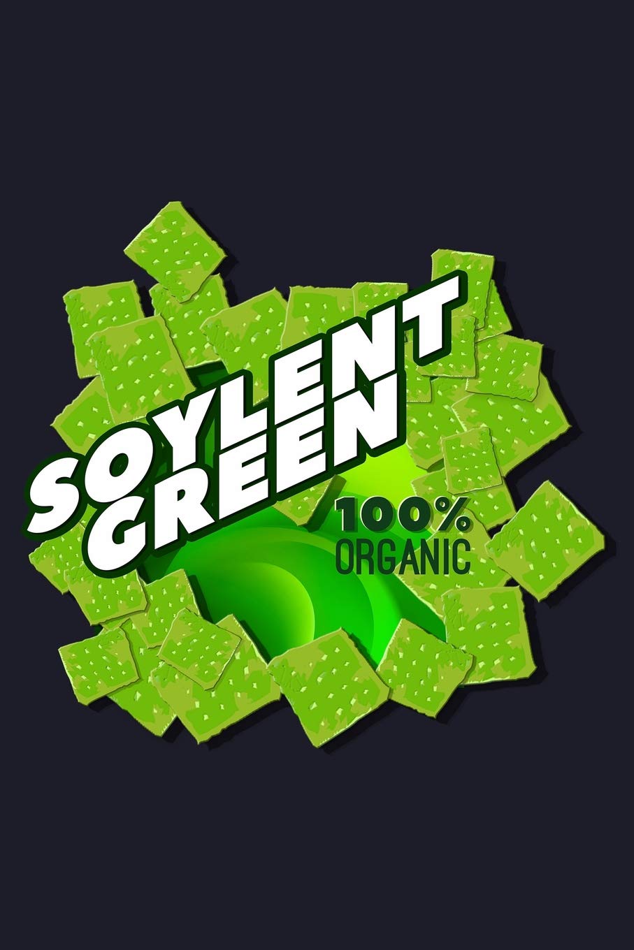 Soylent Green 100% Organic: Blank Paper Sketch Book - Artist Sketch Pad Journal for Sketching, Doodling, Drawing, Painting or Writing