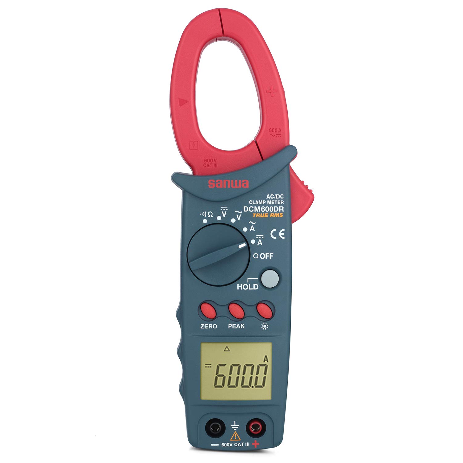 Sanwa, Japan DCM600DR 600A AC/DC TRMS Clamp meter