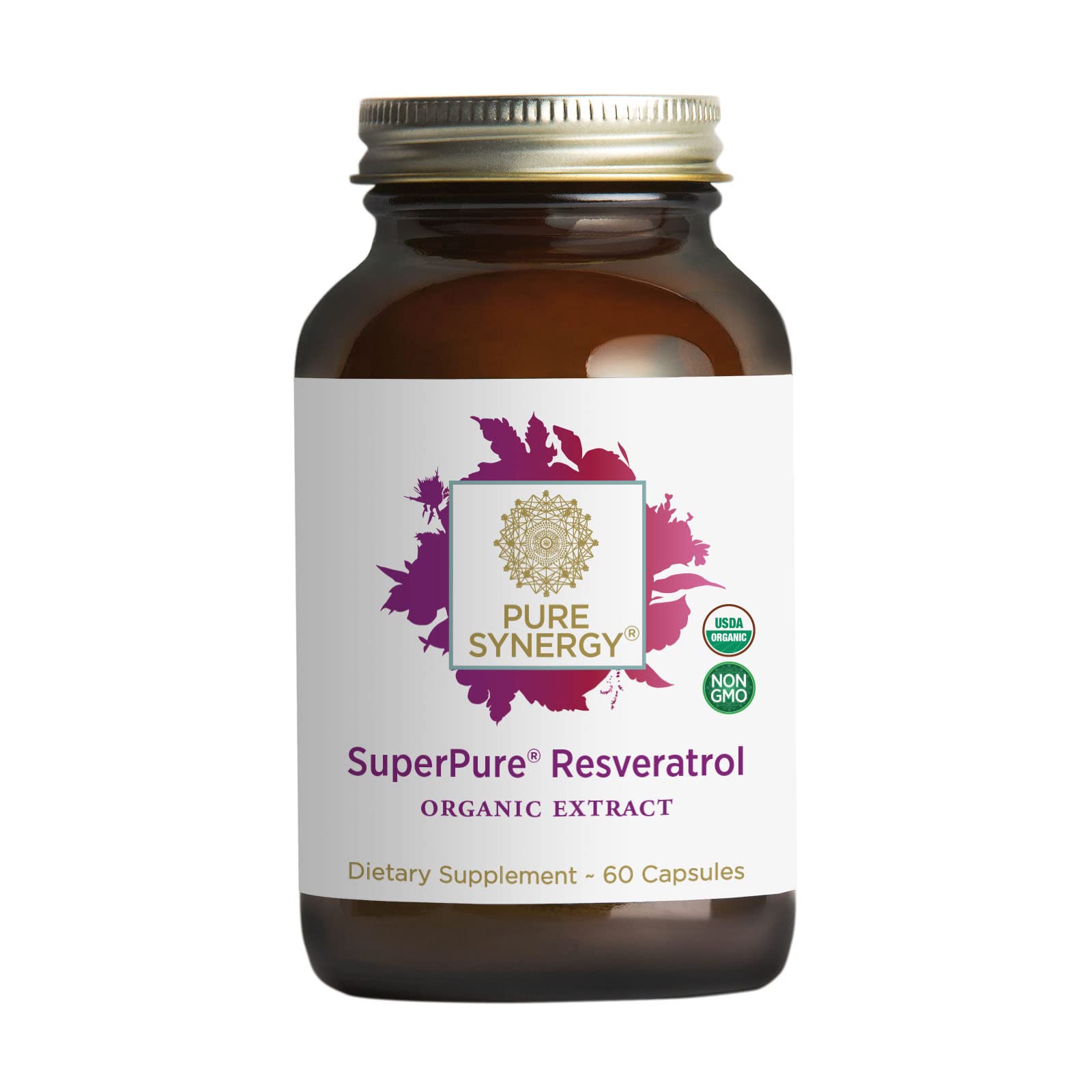 The Synergy Company Superpure Resveratrol Extract 60 Capsules