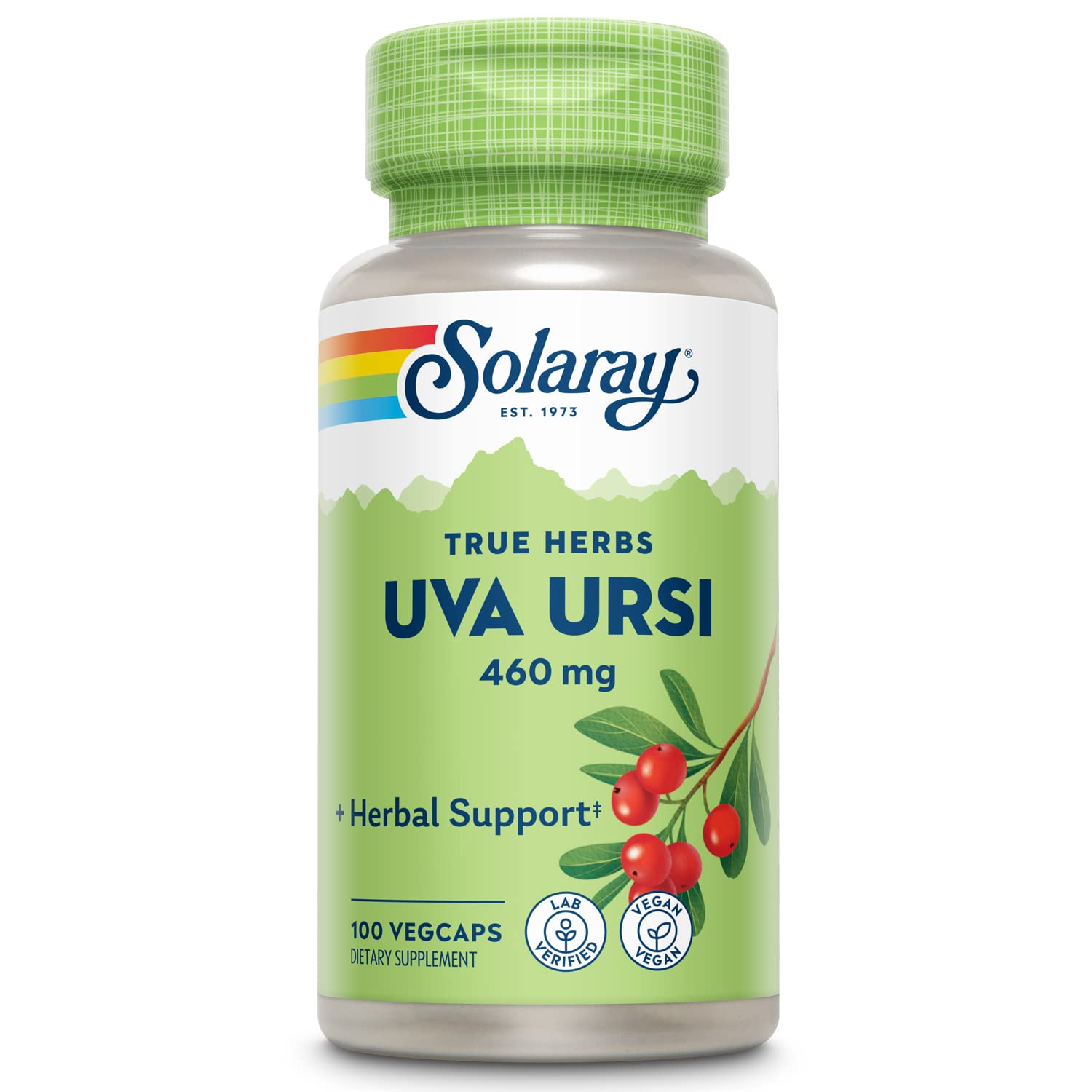 Solaray Uva Ursi Capsules, 500 mg, 100 Count