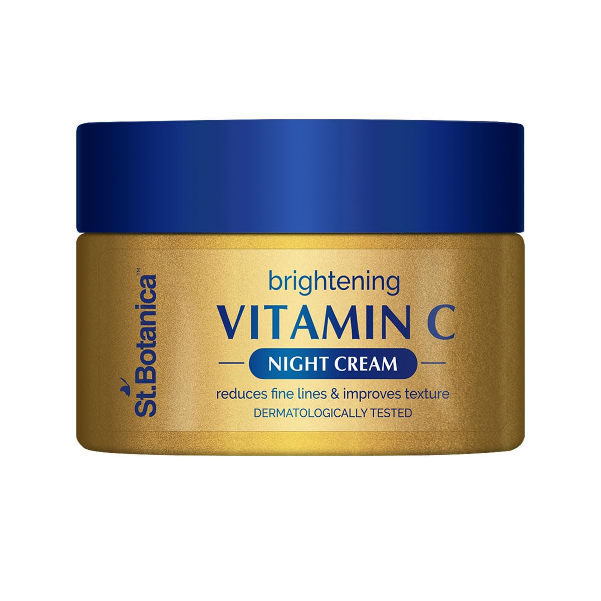 St.Botanica Vitamin C, E & Hyaluronic Acid Brightening Night Cream (With Science + Botanical Actives) | With Niacinamide, Bearberry Leaf & Cranberry Extracts | Reduces Fine Lines & Improves Skin Texture | No Parabens and Silicone | 50 gm