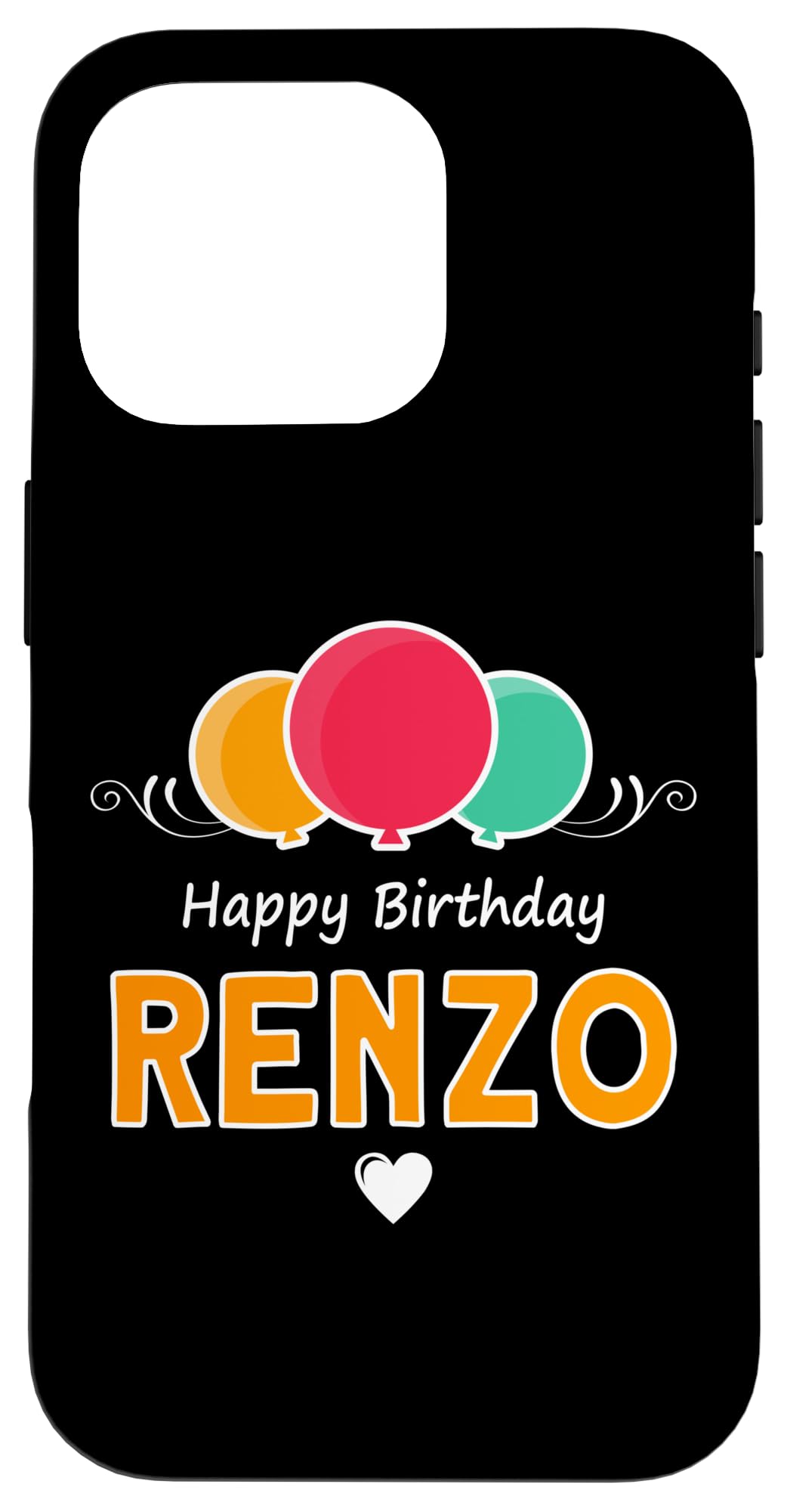 iPhone 16 Pro Happy Birthday saying Renzo Case