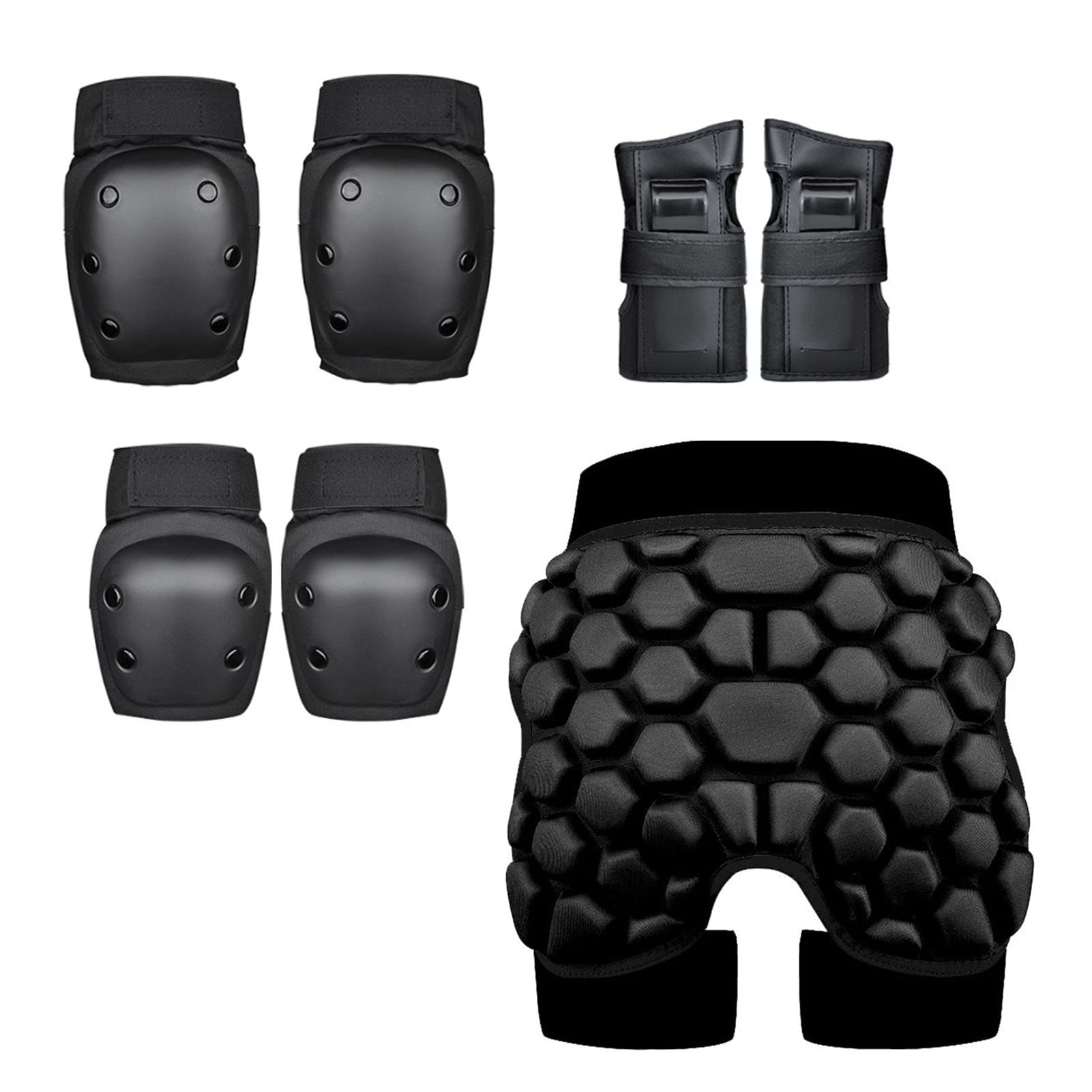 DAYONG Child Protective Gear Set, Protective Hip Pad .Knee Pads ,Elbow Pads Guards and Wrist Savers, for Skate, Bike, and Roller Bicycle Scooter