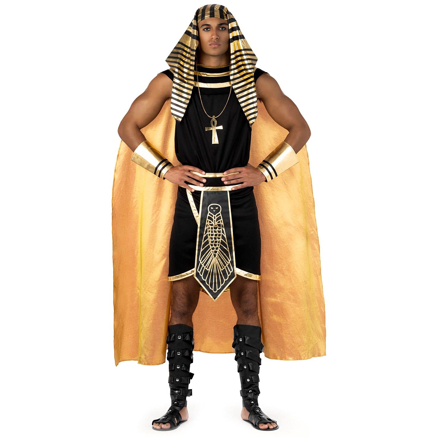 Morph Deluxe Egyptian Pharaoh Costume Men - Ancient Egyptian Costume Men - Pharaoh Costume Adult - Pharaoh Halloween Costume