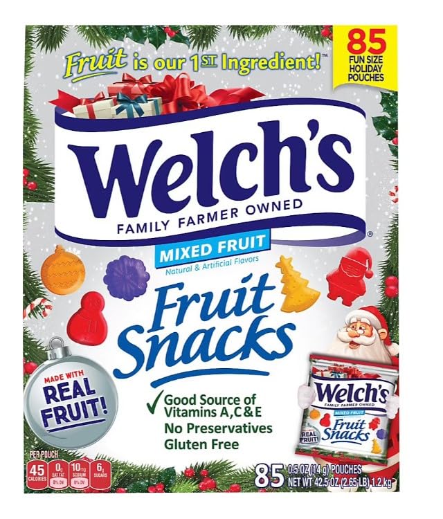 Welch's Fruit Snacks Holiday Box, 85 ct.