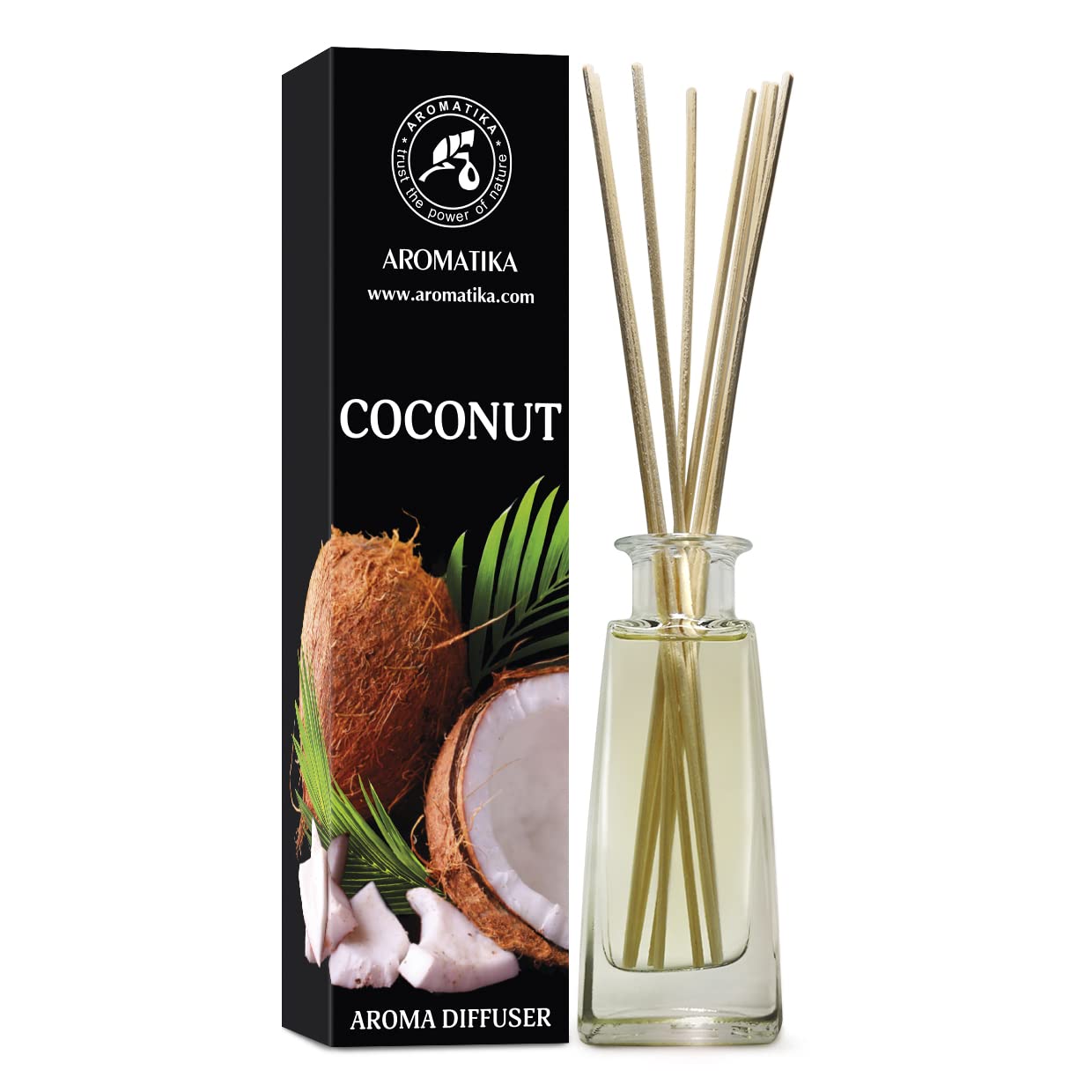 Coconut Aroma Diffuser 100ml - Reed Diffuser - Room Fragrance - Home Fragrance - Air Freshener - Coconut Scented Diffuser - Gift Idea