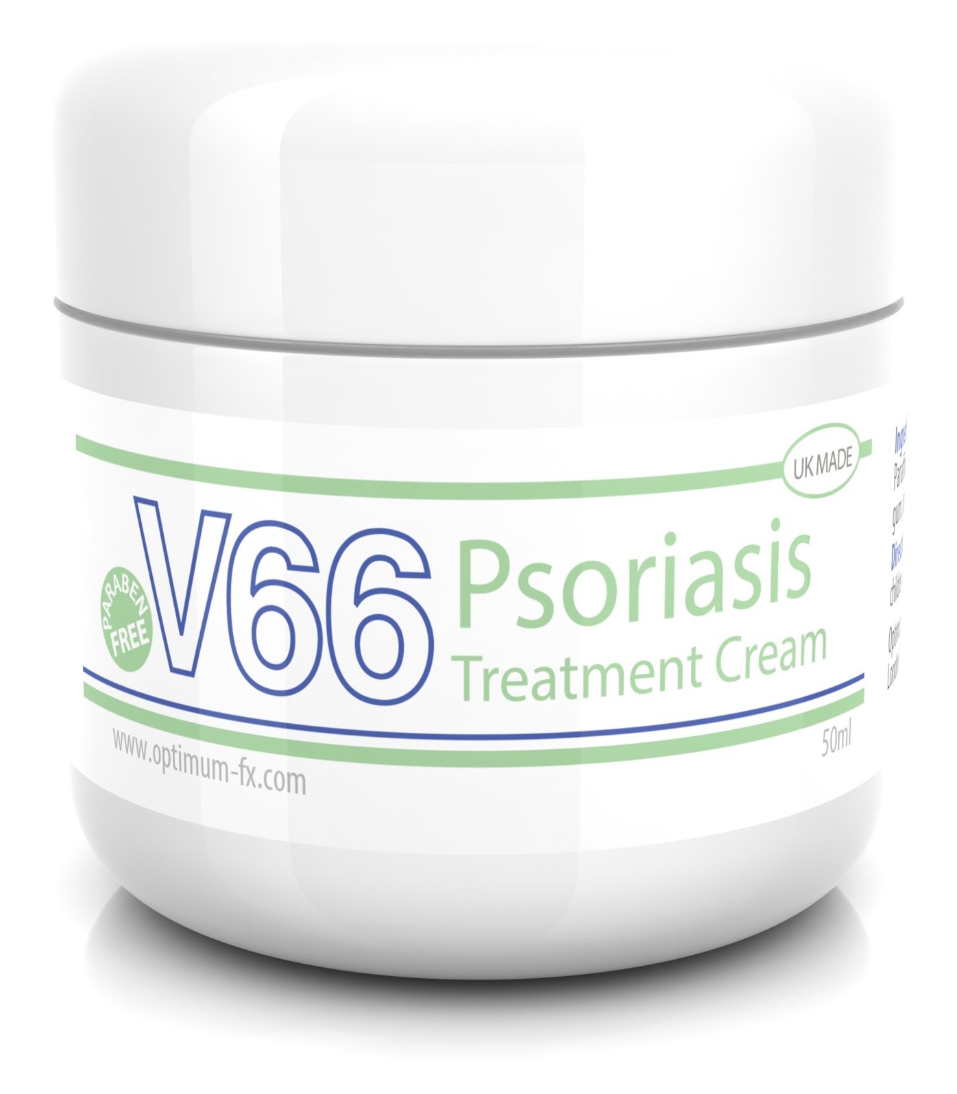 V66 Psoriasis Treatment Cream UK Made Paraben and Cruelty FREE - 50g