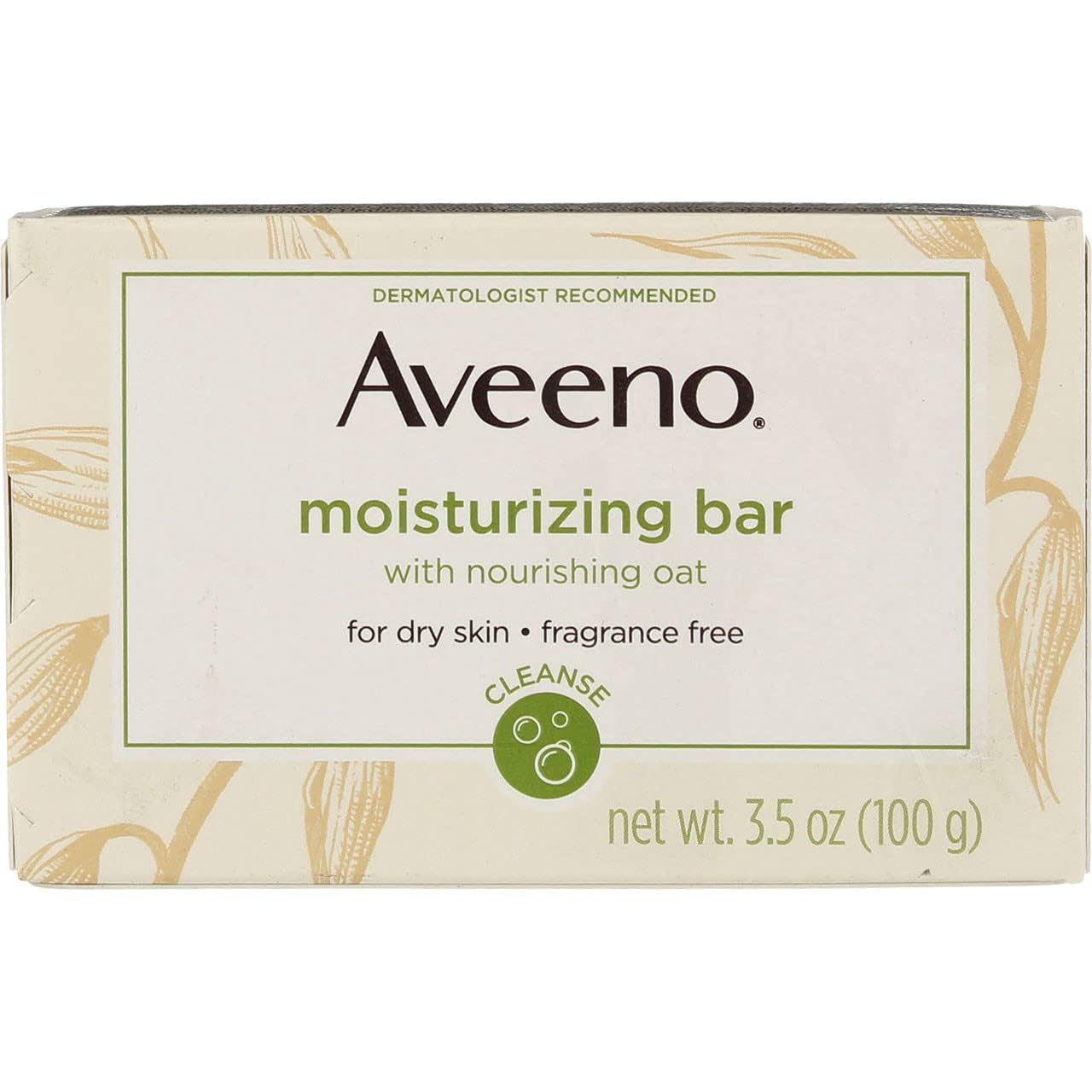 AVEENO Naturals Moisturizing Bar for Dry Skin 3.50 oz (Pack of 12) - Packaging May Vary