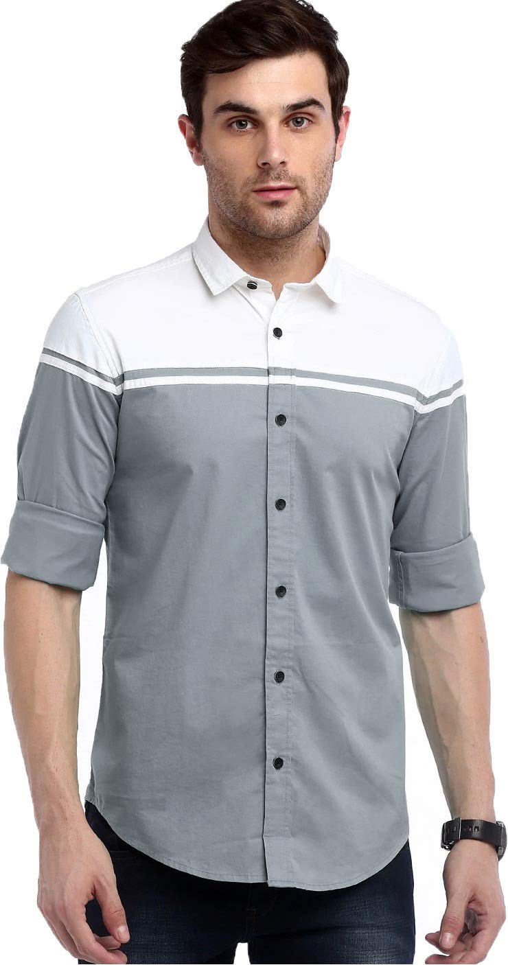 IndoPrimoMen's Regular Fit Cotton Casual Shirt