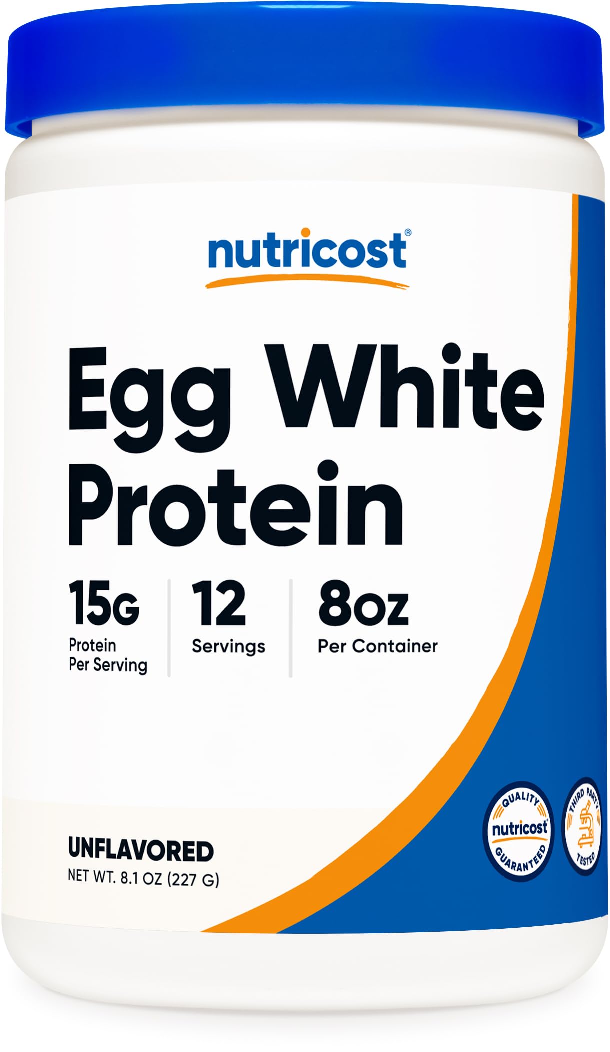 NutricostEgg White Protein Powder 8oz (Unflavored) - Non-GMO, Gluten Free