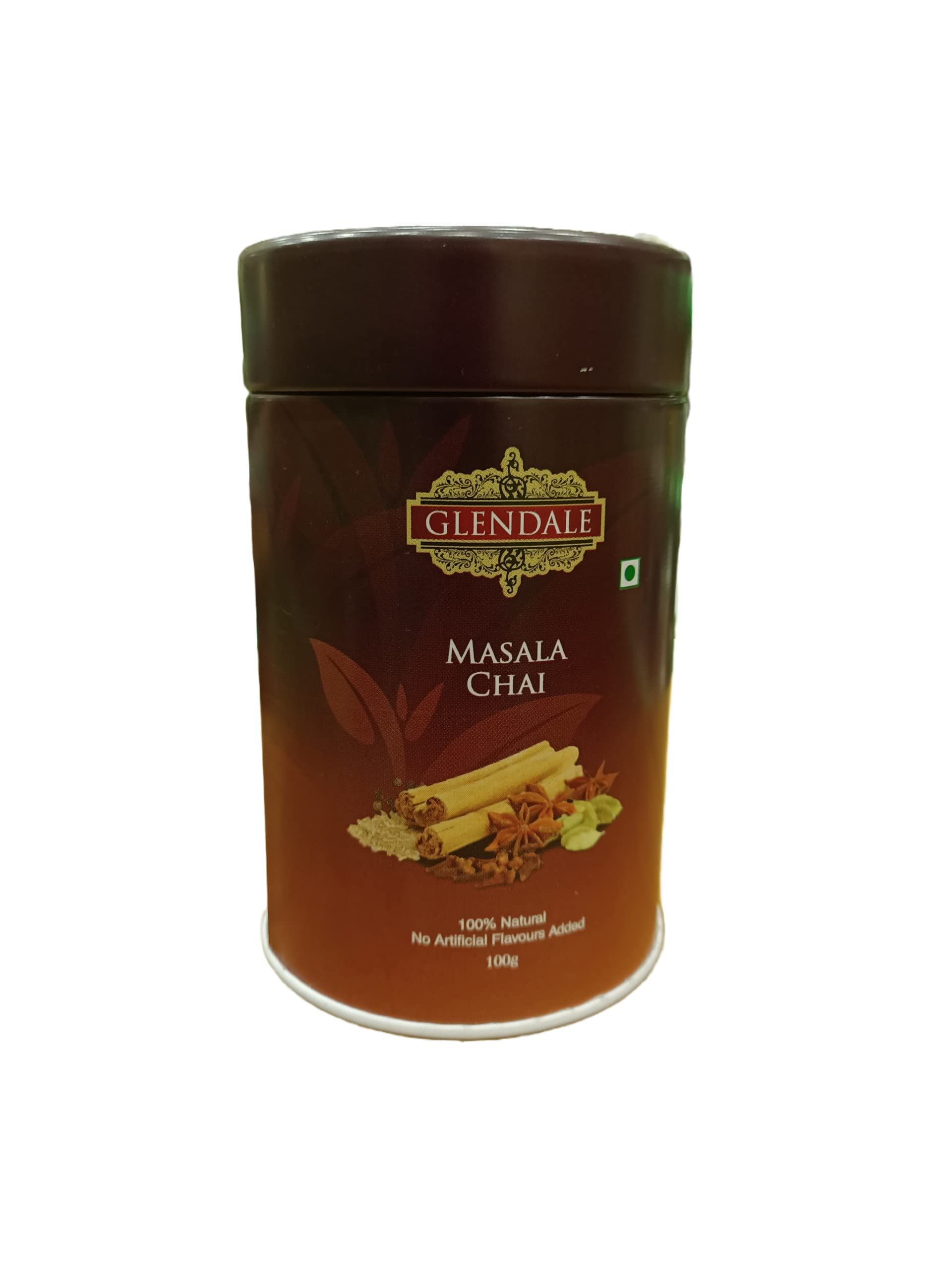 GLENDALE Masala Chai | 100 g | Pack of 1 | Total 100 g | High Grown Nilgiri Tea | 100% Natural | No Artificial Flavours Added