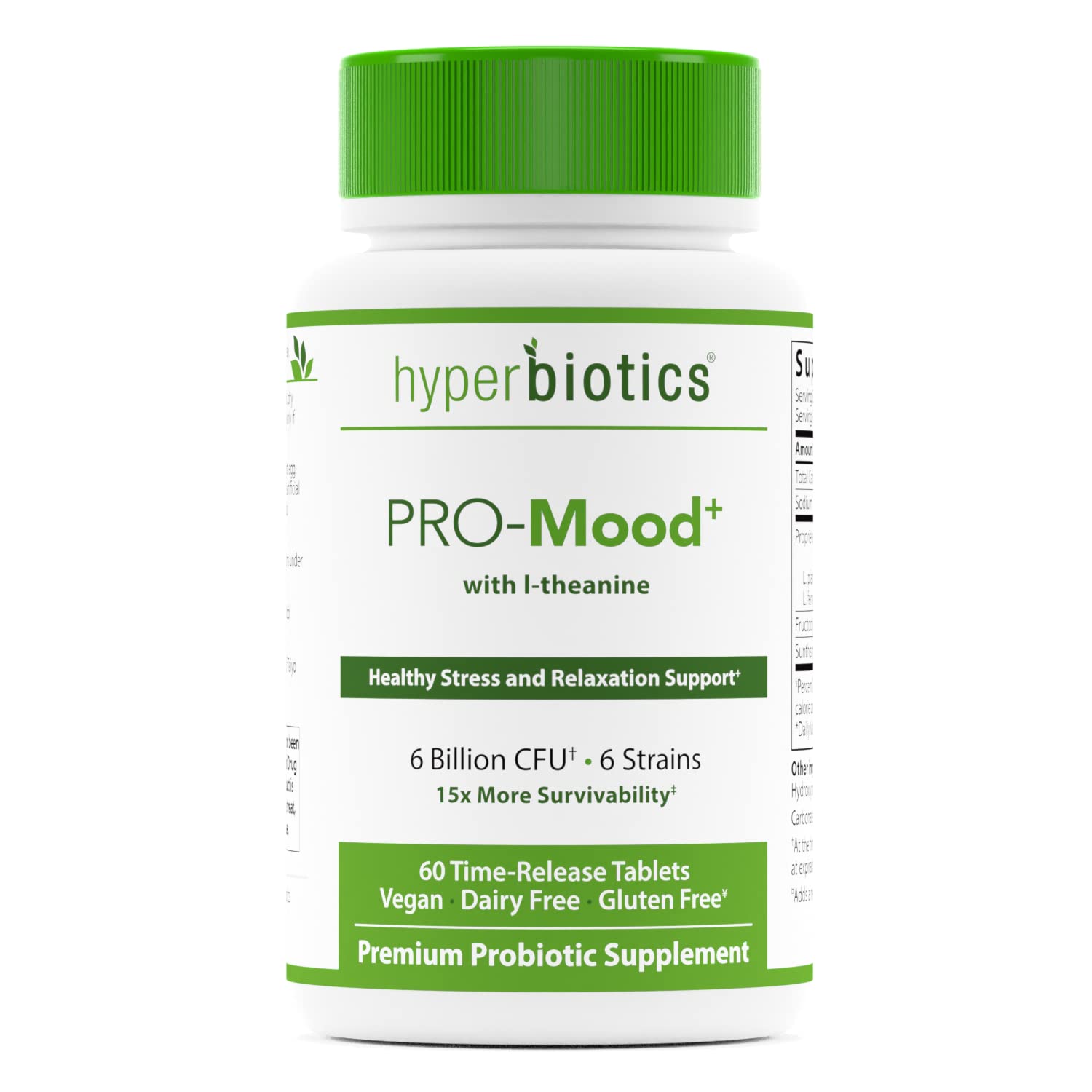 HyperbioticsGBX-Focus: Probiotics for Women, Probiotics for Men and Adults, Patented Delivery System, 15x More Survivability Than Capsules, Gut-Brain Connection Support, 60 Time Release Tablets