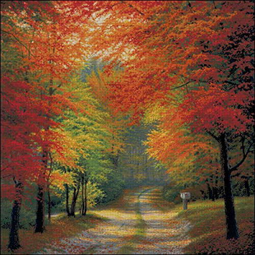 sweethome The Autumn Leaves Cross Stitch Kits,14ct 400x400stitch,82x82cm Counted Cross Stitch Kit