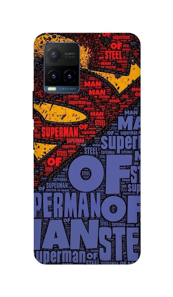 Arvi Enterprise Supman Printed Mobile Back Hard Case and Cover for Vivo T1x