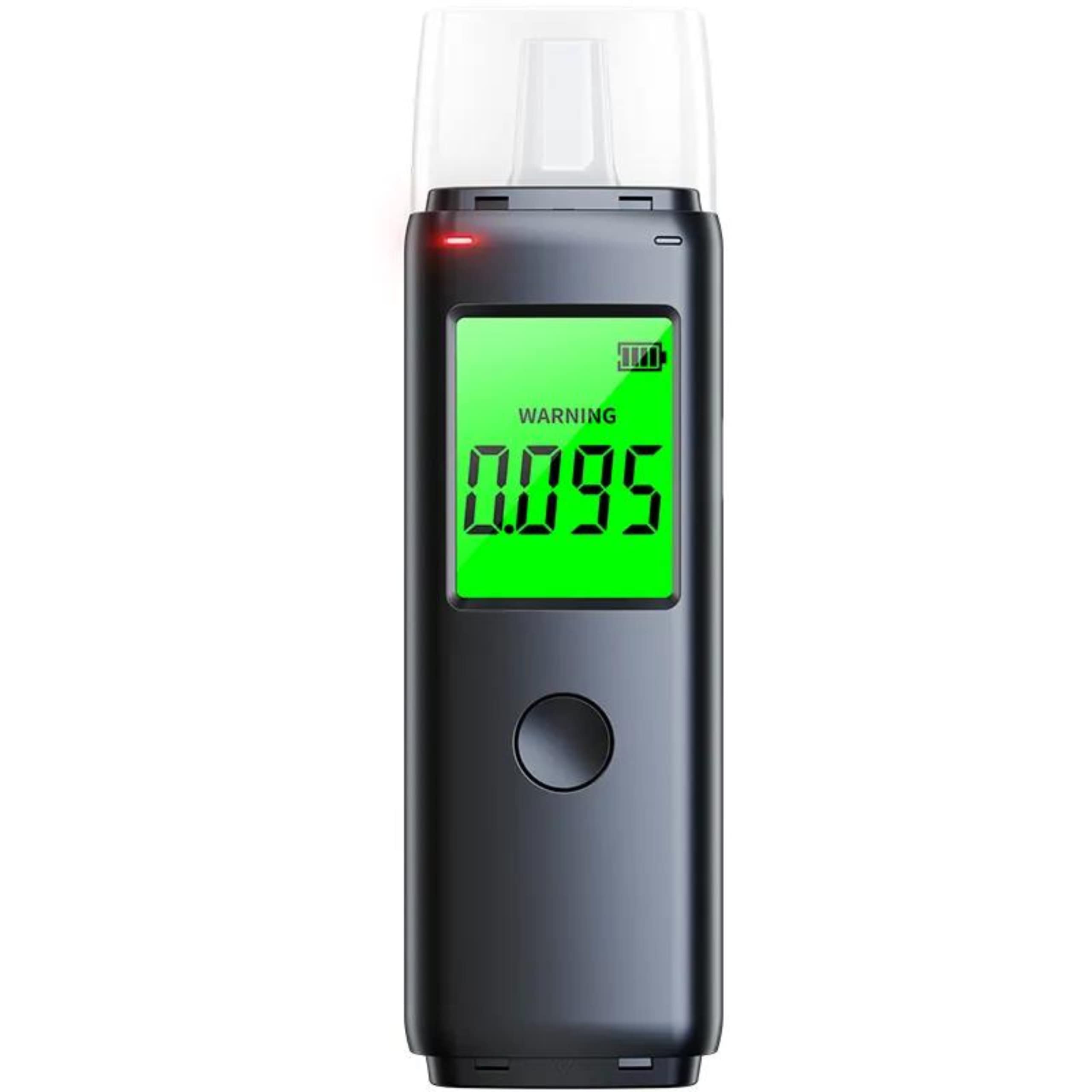 Stay Safe and Drive Responsibly with Esspron E-80 Breathalyser - Police-Grade Accuracy, 5 Mouthpieces, 60-Day Warranty, LCD Screen, Rechargeable Battery, Portable Design, and More