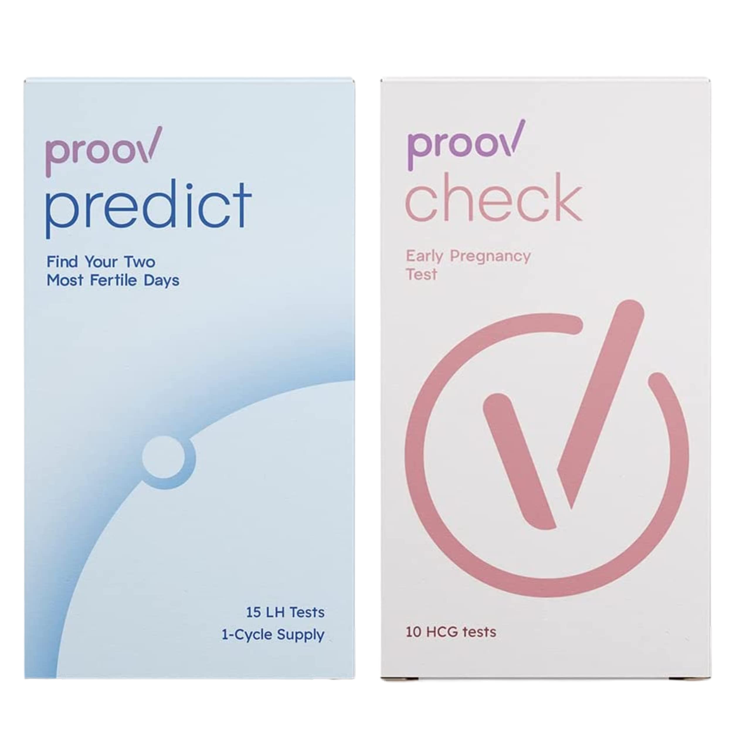 Predict Ovulation and Pregnancy Test Combo Kit | Ovulation Test LH Strips to Predict The Fertile Window | Early Pregnancy hCG Tests Detect Pregnancy Up to 6 Days Sooner