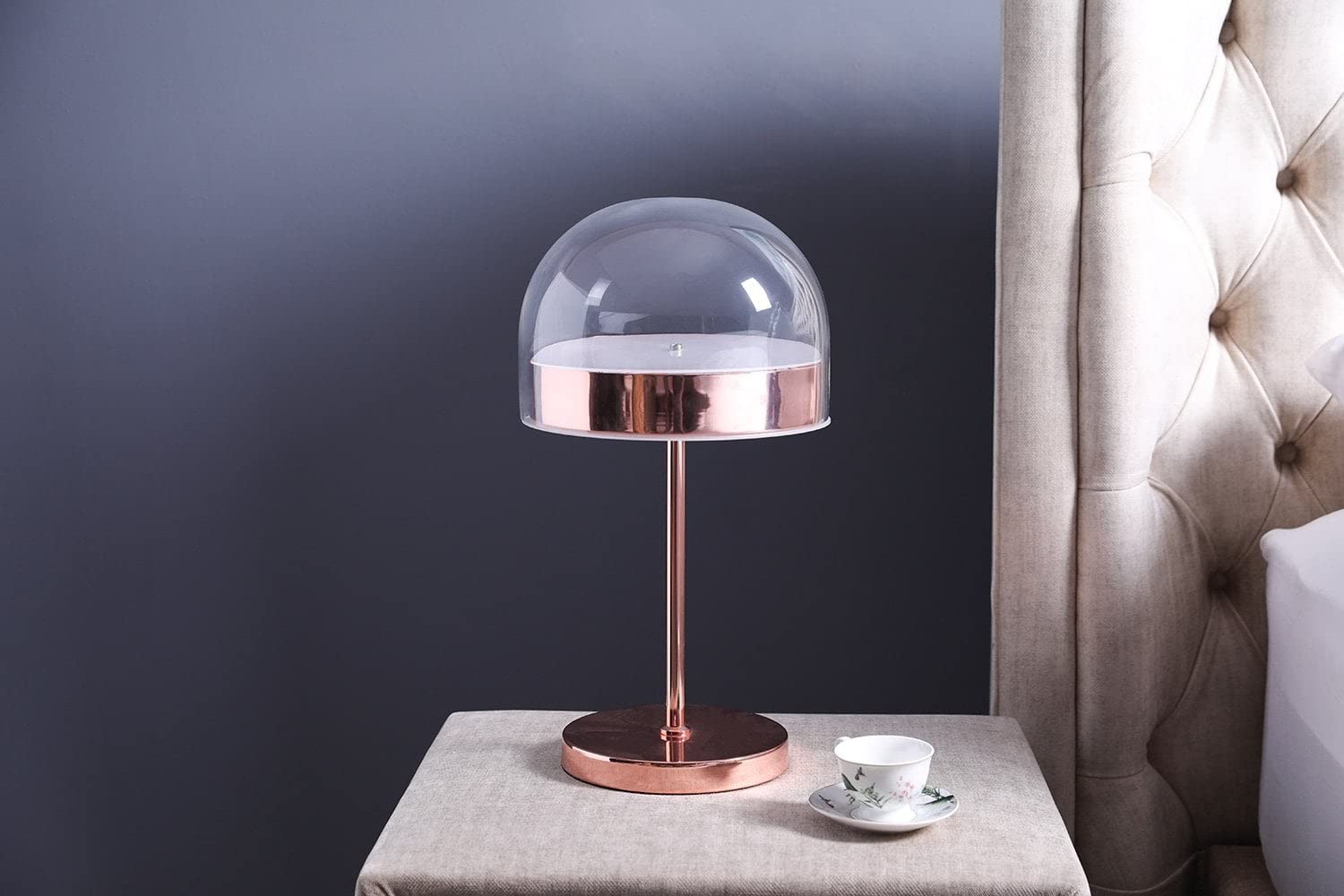 Pan Emirates Home Furnishings Dunya Led Table Lamp Copper D24X45 cm Brass