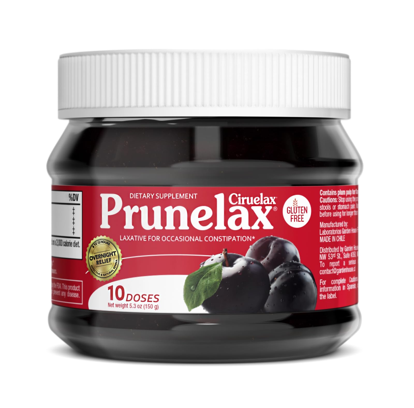 Prunelax Ciruelax Dried Plum and Senna Supplement, 5.3 OZ