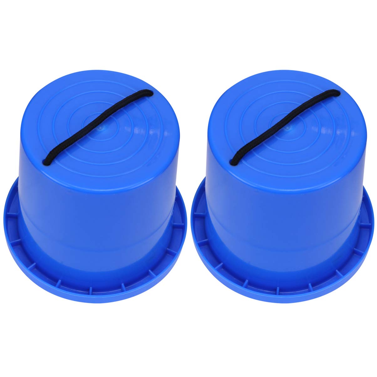 NUOBESTY 1 Pair Bucket Stilts Plastic Balancing Stilts (Blue)