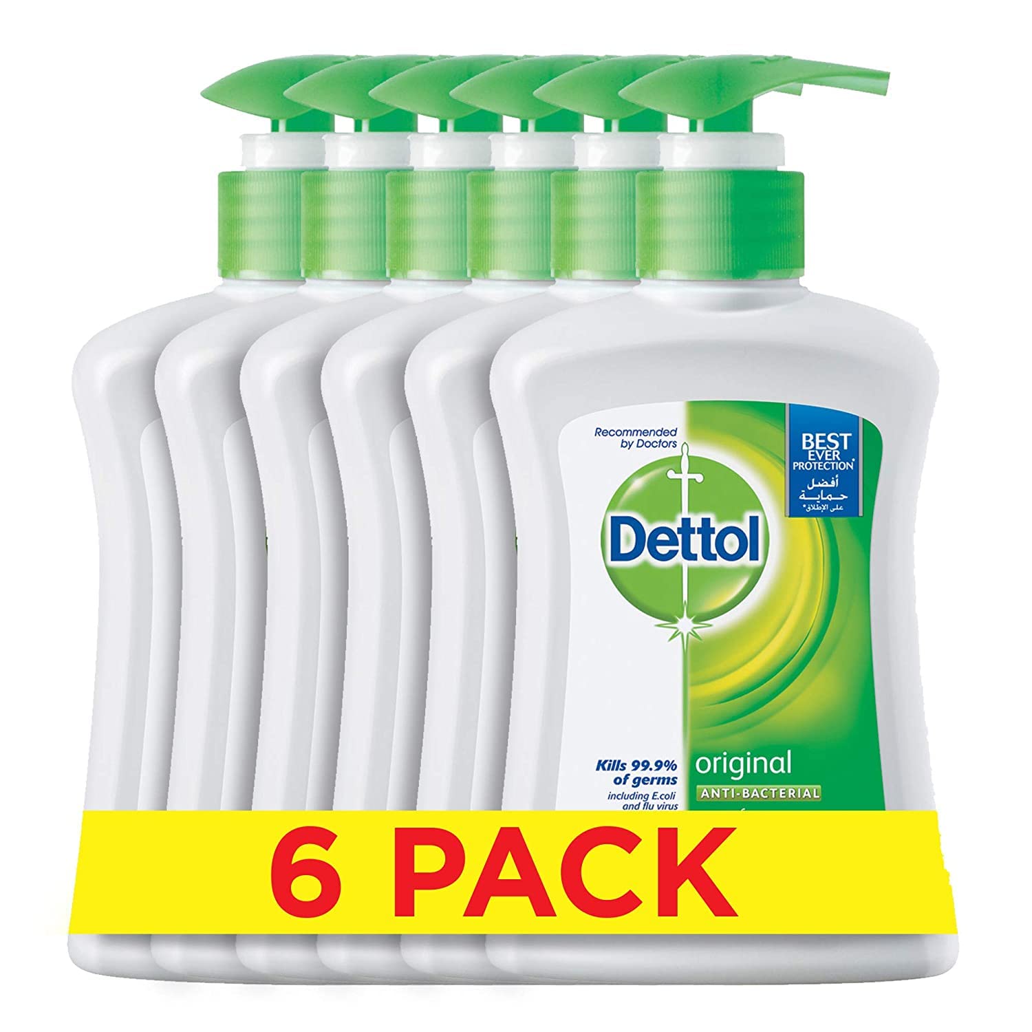 DettolHand Wash - Pack of 6 Pcs (6 x 200ml)