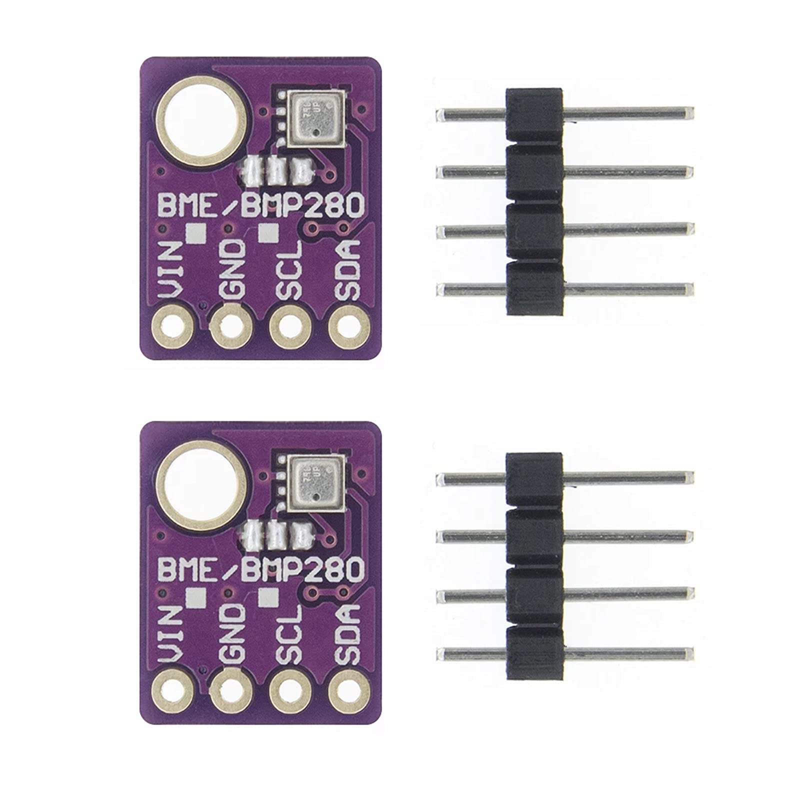 Onyehn BME280 Temperature Humidity Barometric Pressure Sensor Module with IIC I2C for Arduino(Pack of 2pcs)