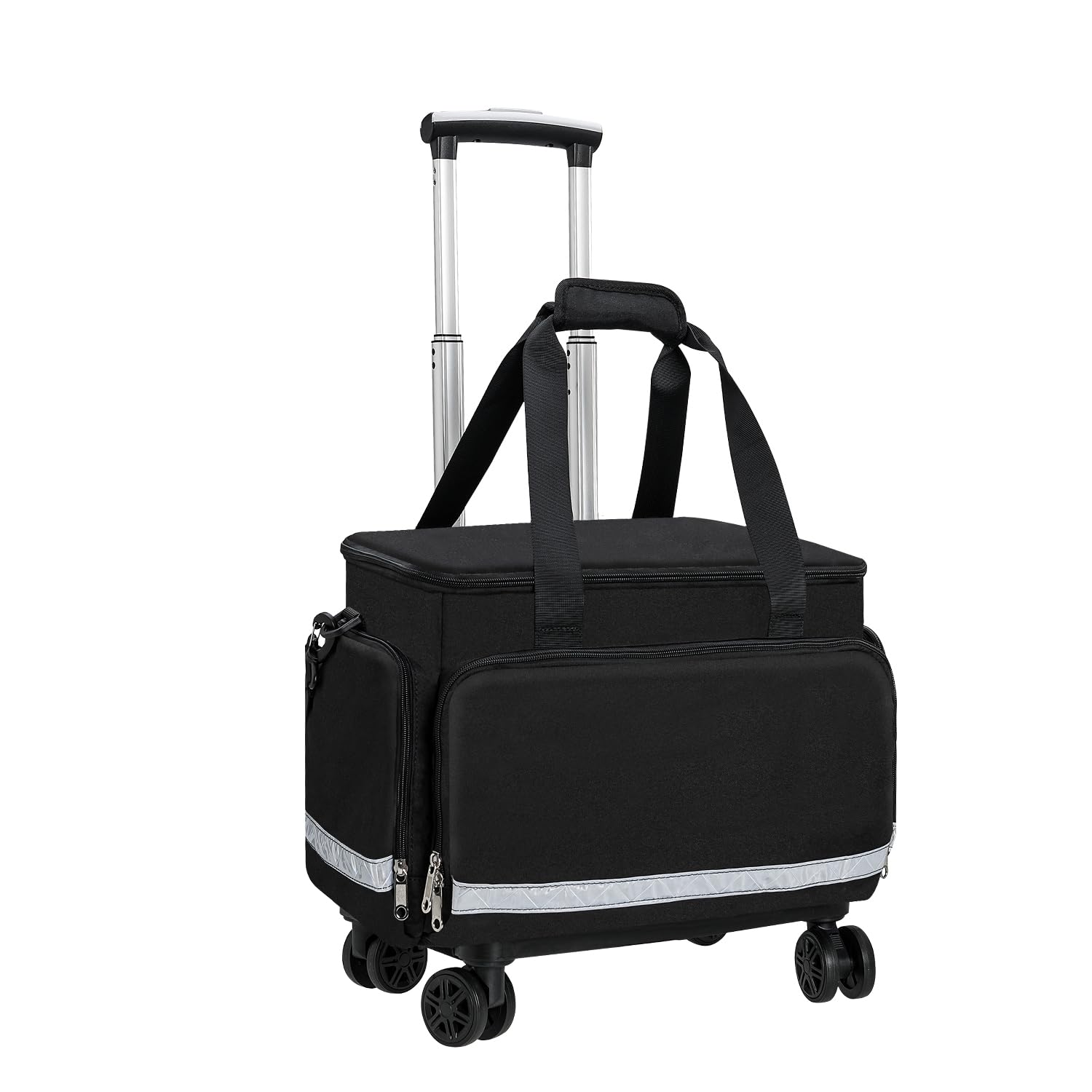 Medical Bag Rolling Roller Bag Trolley Duffel Nurses EMT CNA RN Empty for First Aid Responder Home Health Care Nursing Student Roll Duffle Bag Carry on Wheels Wheeled Work Physicians Doctor