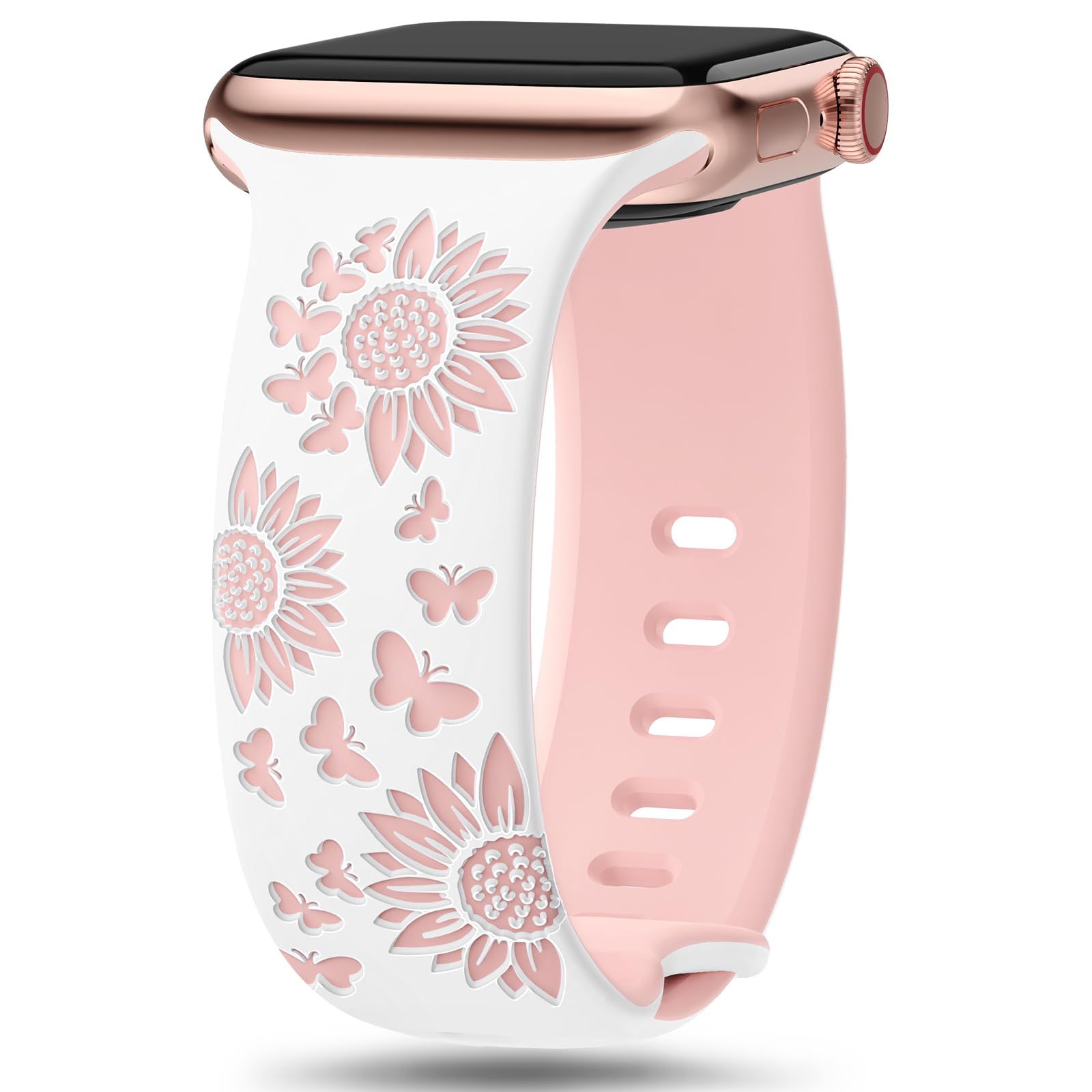 SunnywooFloral Engraved Band